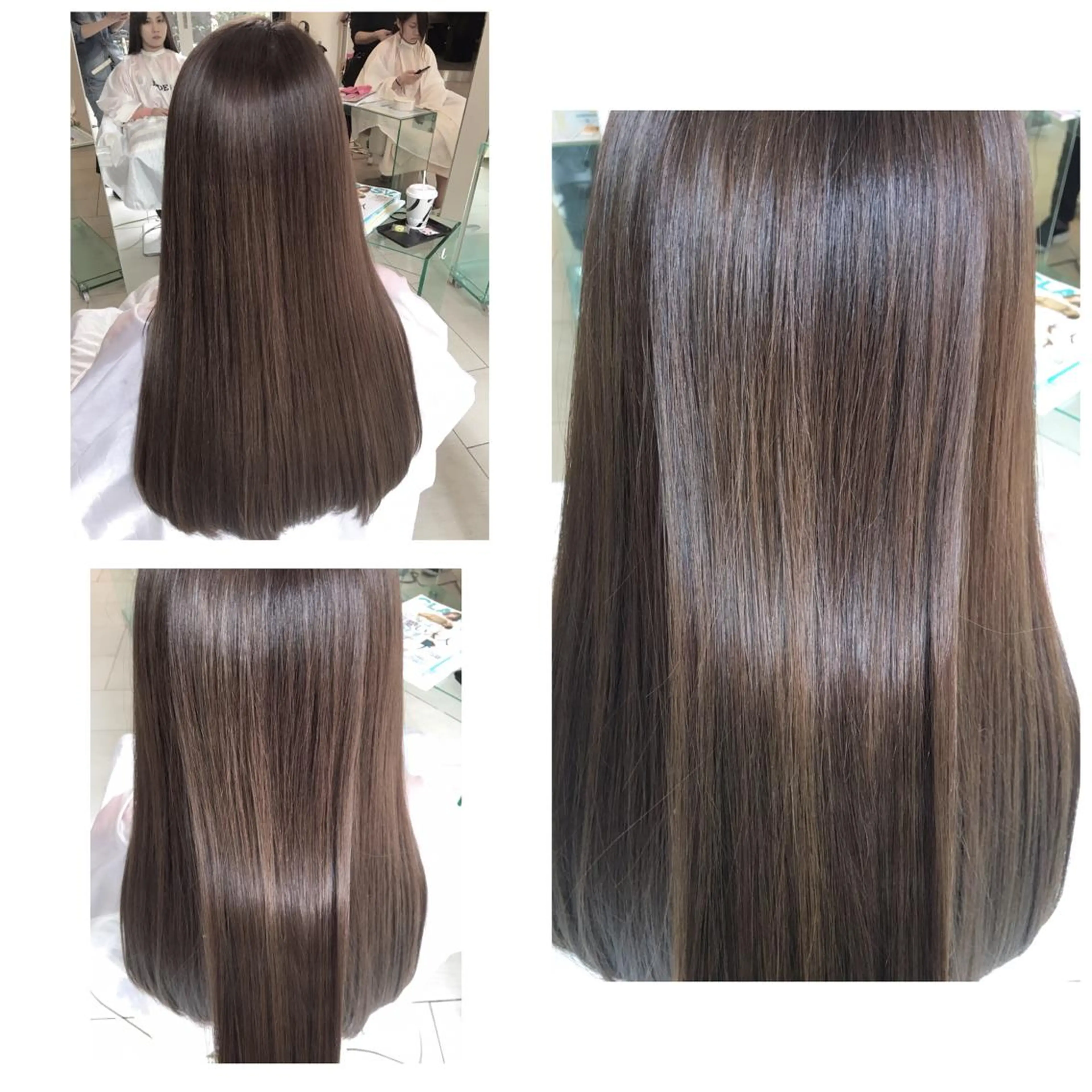 ロング カラー ブラウンカラー レッドカラー ルビー バイオレットカラー バイオレットブラウン カット モードケイズブリエ komatsu✂︎のヘアスタイル