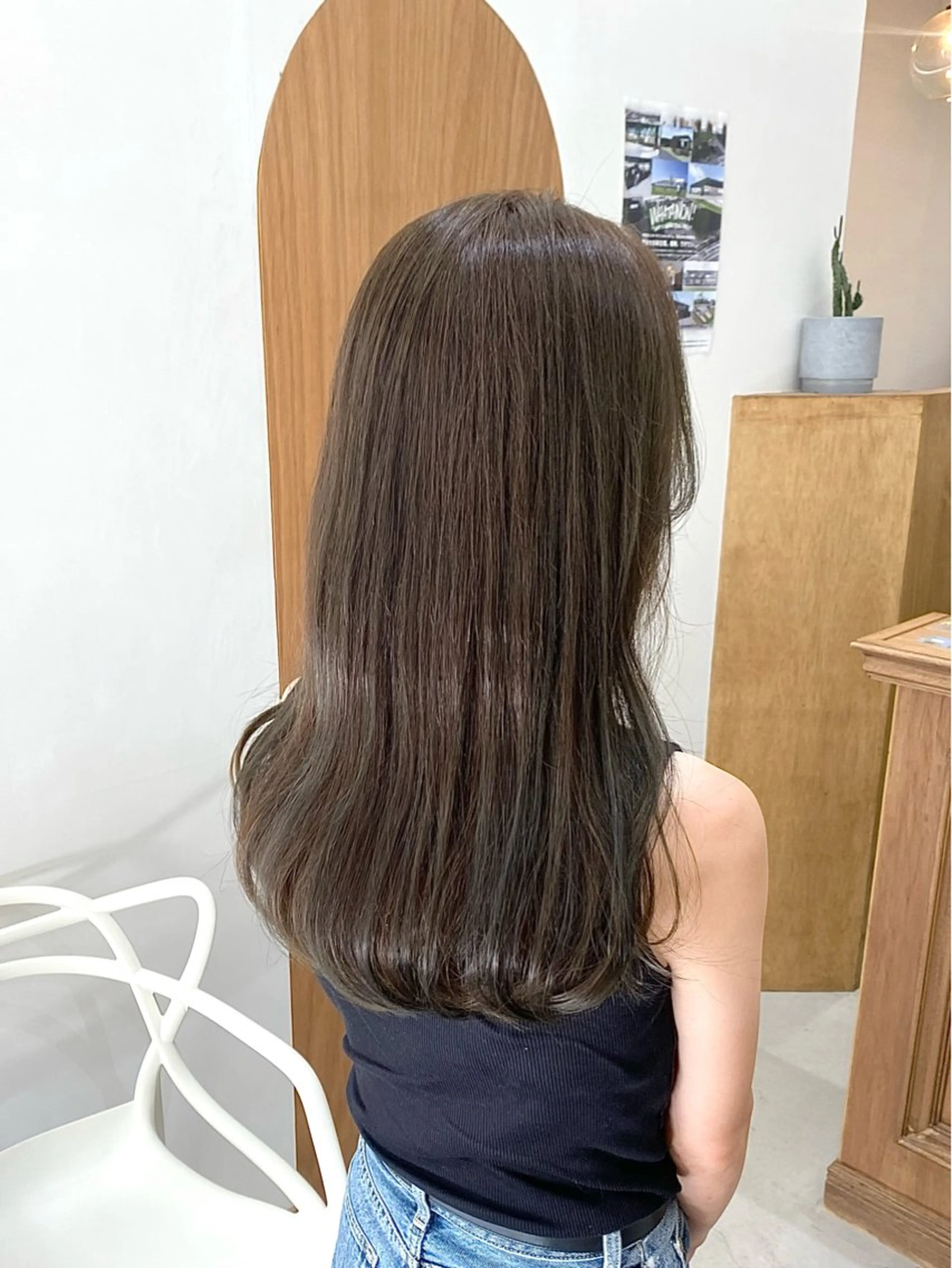 セミロング ヘアアレンジ カット ヘアカラー トリートメント ハル🌸柔色/ ブリーチなし/艶髪のヘアスタイル