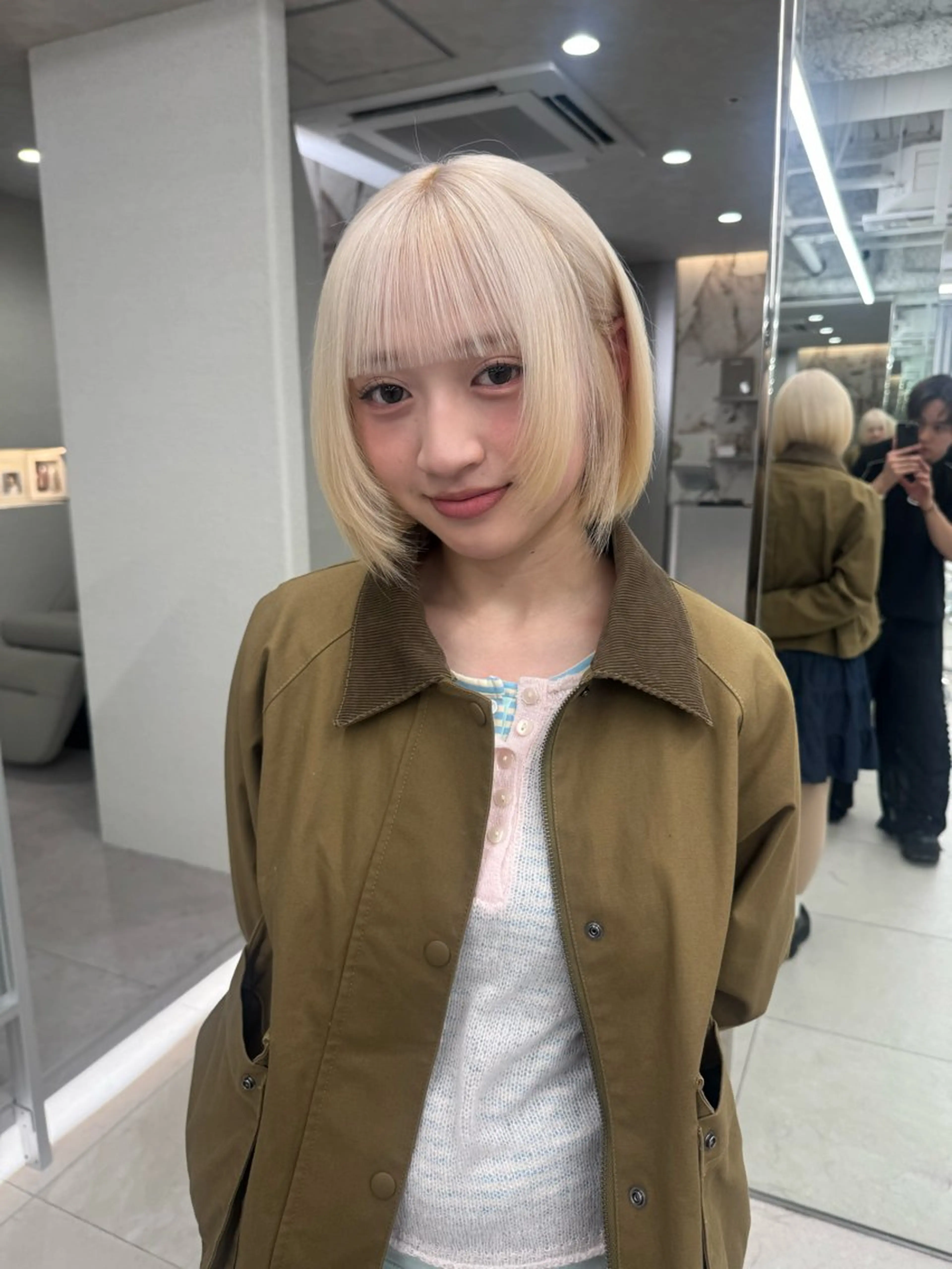 ショート カラー ヘアカラー ヘアセット 栄美容師/kiti /ボブ/ケントのヘアスタイル