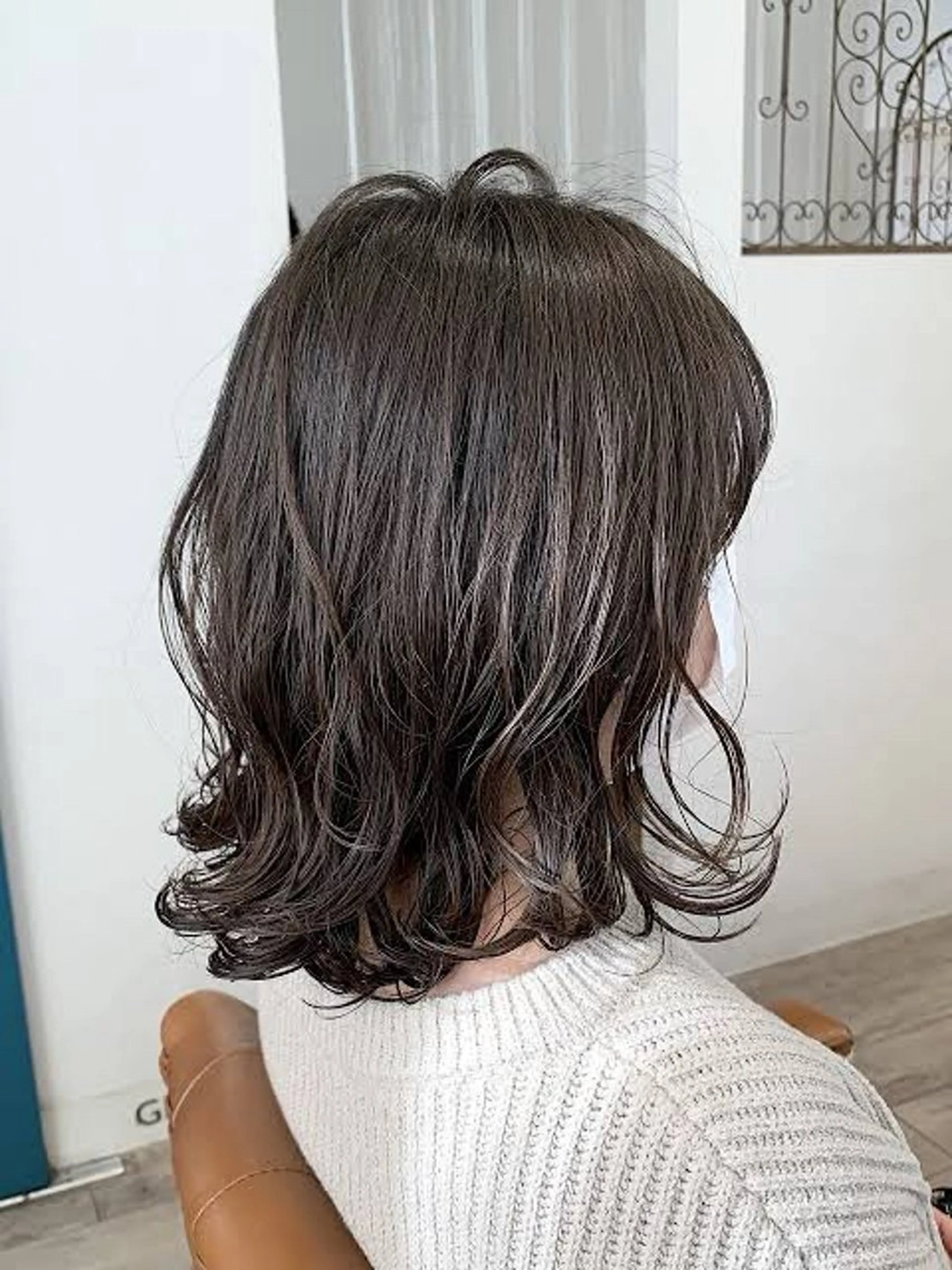 ミディアム パーマ ミディアムパーマ ☆レディースショート ☆吉崎☆のヘアスタイル