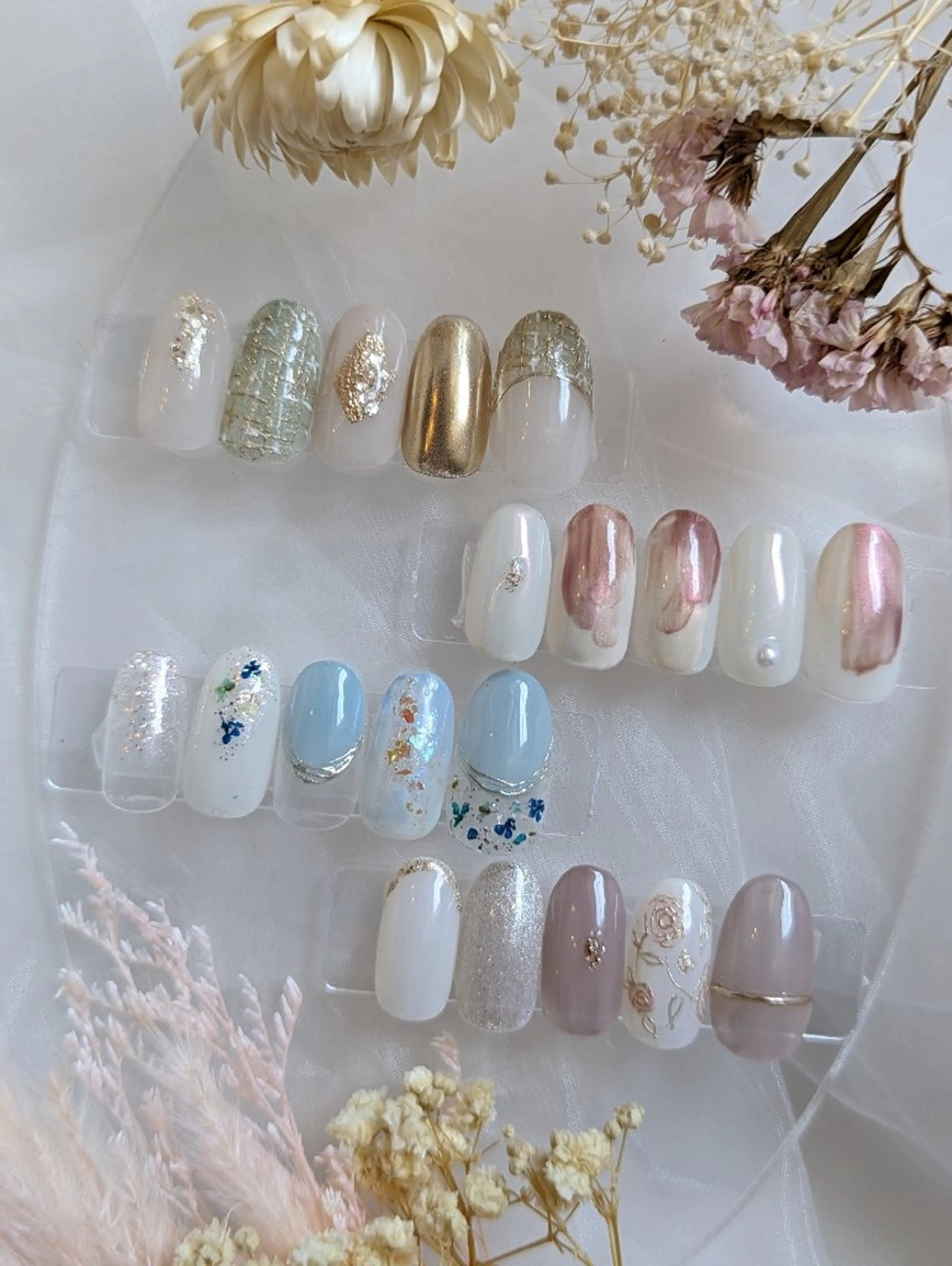 ネイル フラワーネイル マグネットネイル ニュアンスネイル オフィスネイル シンプルネイル ハンドネイル Nailsalon Arumのネイルデザイン