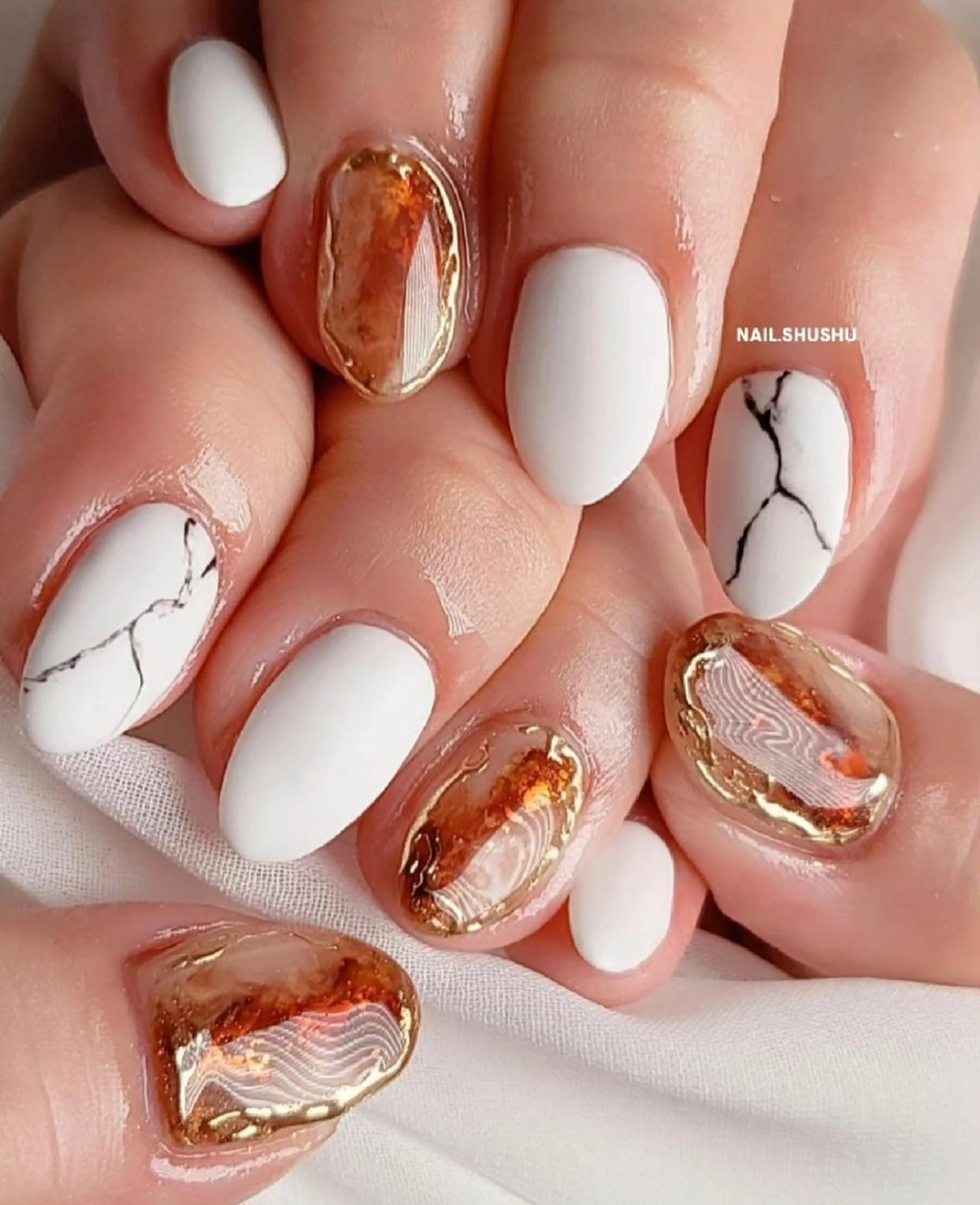 ネイル 持ち込み ニュアンスネイル ワンカラーネイル シンプルネイル 3dパーツ/流行り 👧shushu❤️のネイルデザイン