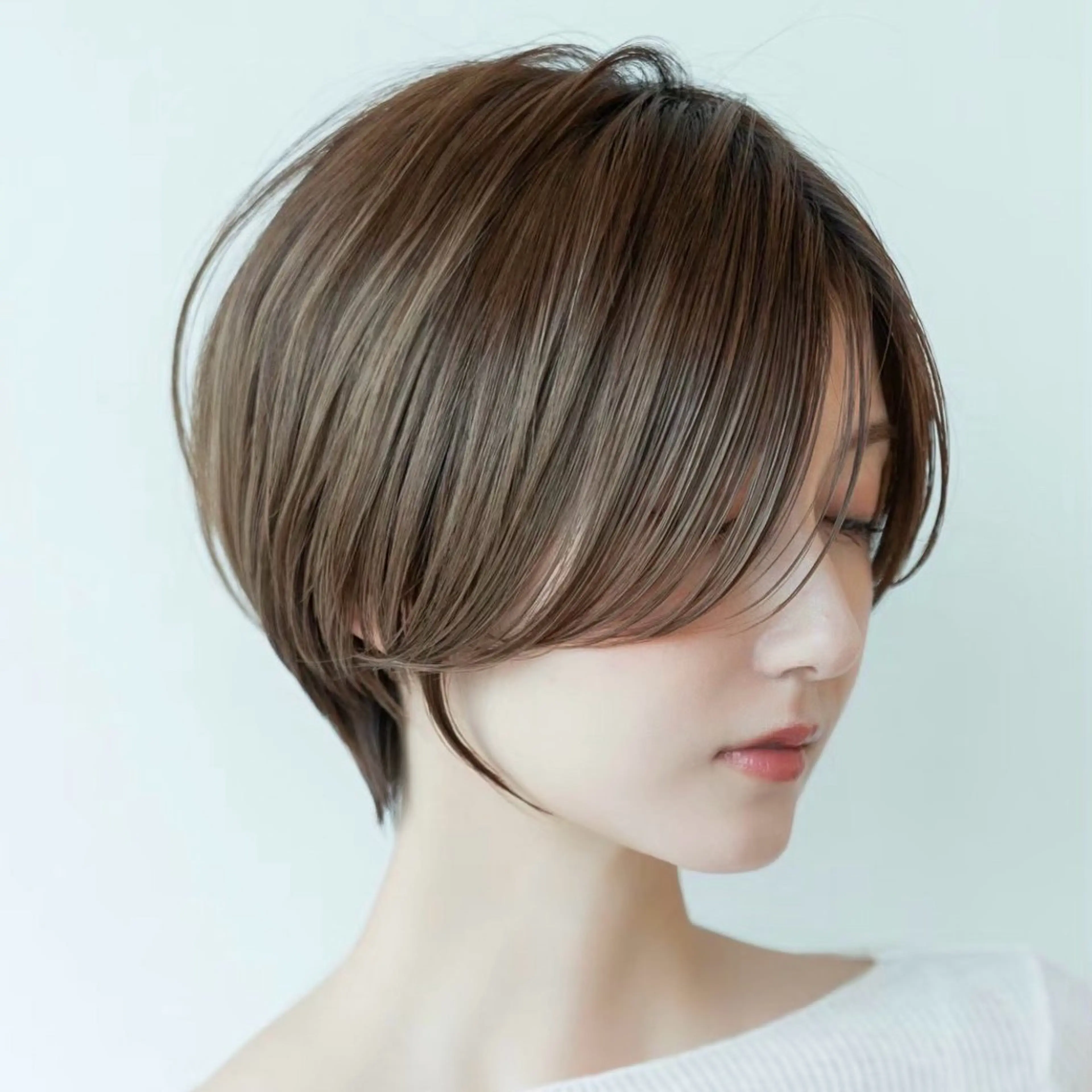 ショート カラー ショートボブ 丸みショート ボブ ショートヘア カット ヘアカラー トリートメント 田中航平/渋谷ボブ/ レイヤーボブのヘアスタイル