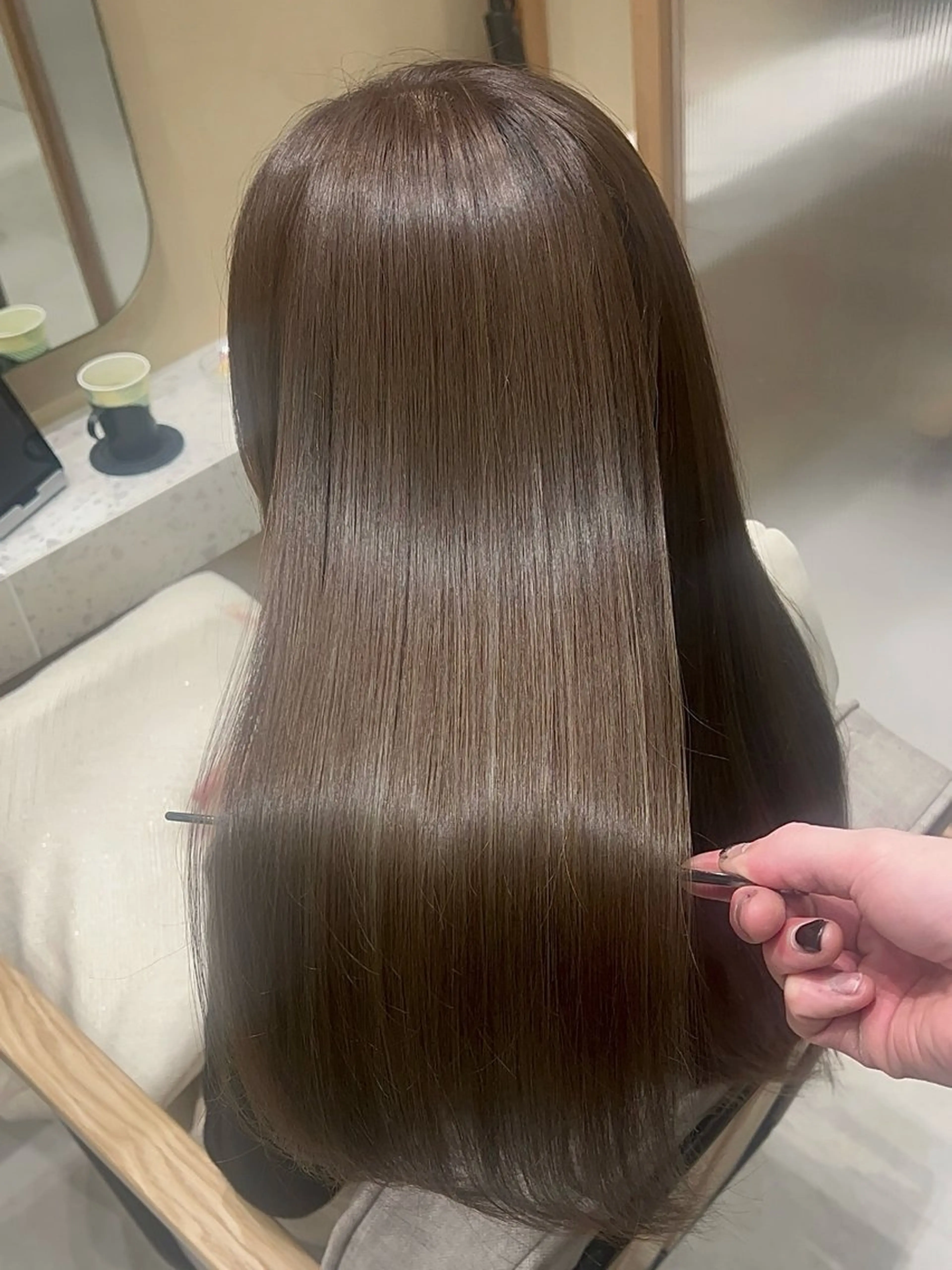 ロング 髪質改善 カット ヘアカラー トリートメント 💎髪質改善/艶髪 💎mizuki💎のヘアスタイル