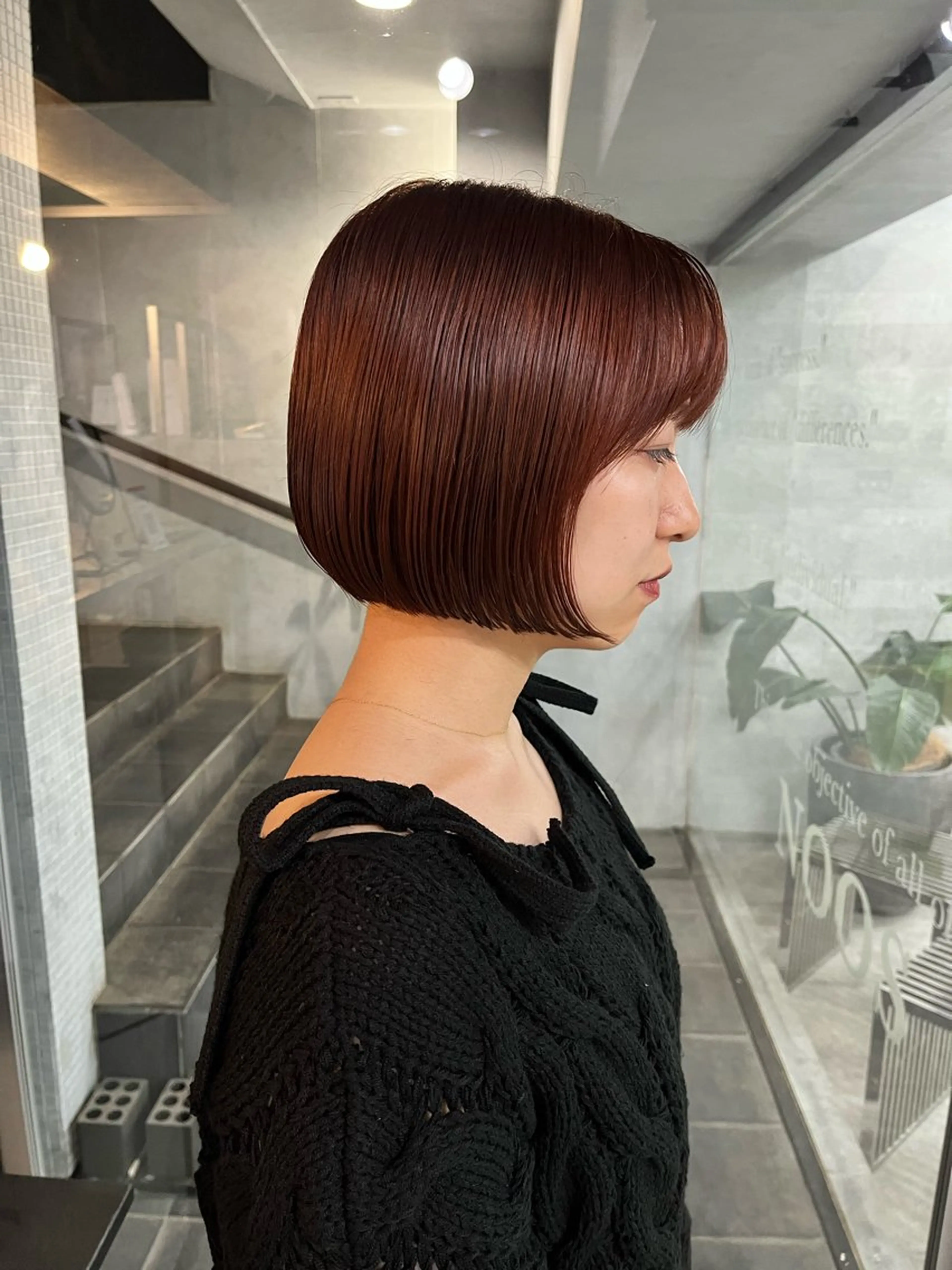 🌱🩷トーンアップブラウンカラー＋ボブカット🩷🌱３センチ以上のカットある方のみのご案内です🙇‍♀️の写真