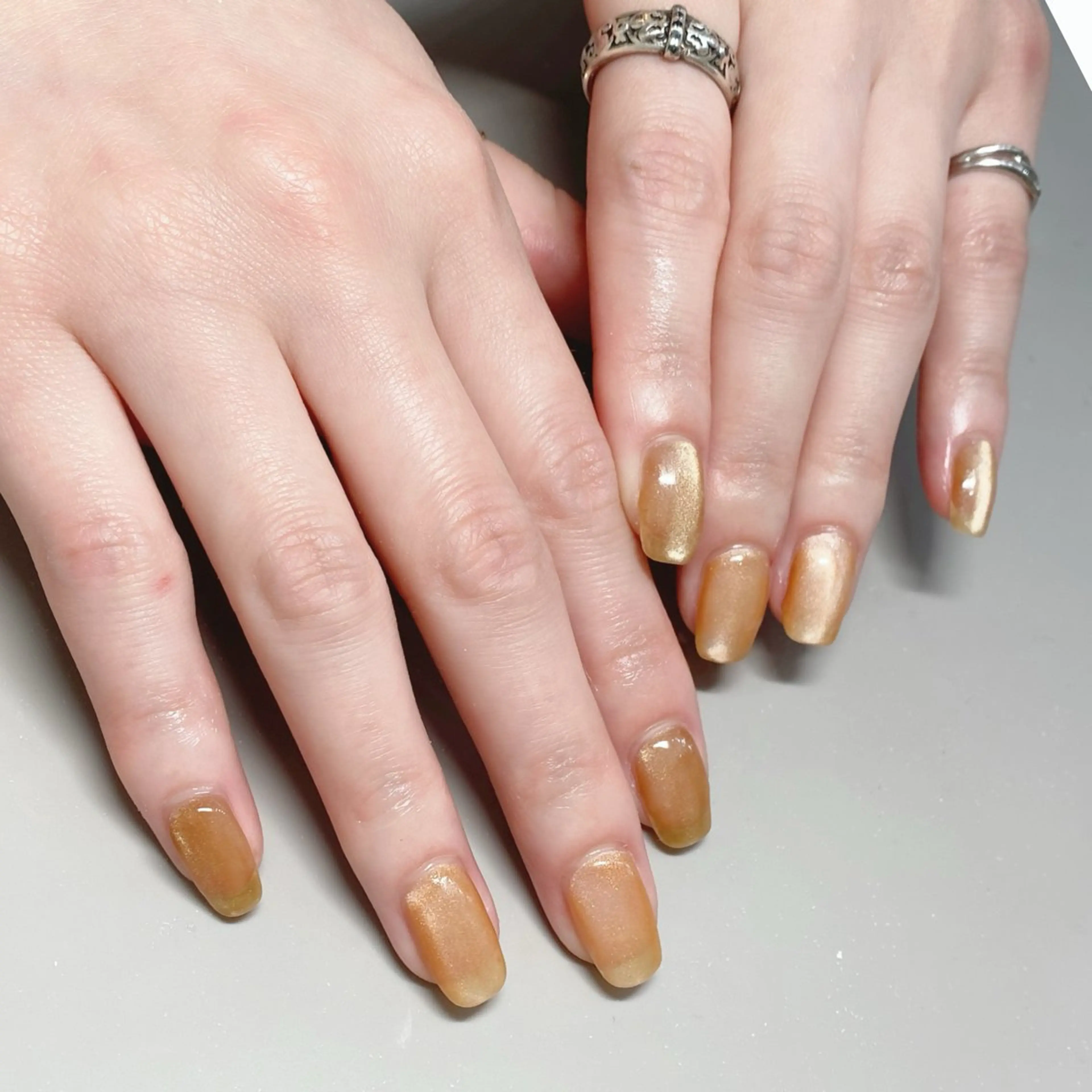 ネイル 艶/マグネット/網紅 /韓国/岩下りほのネイルデザイン