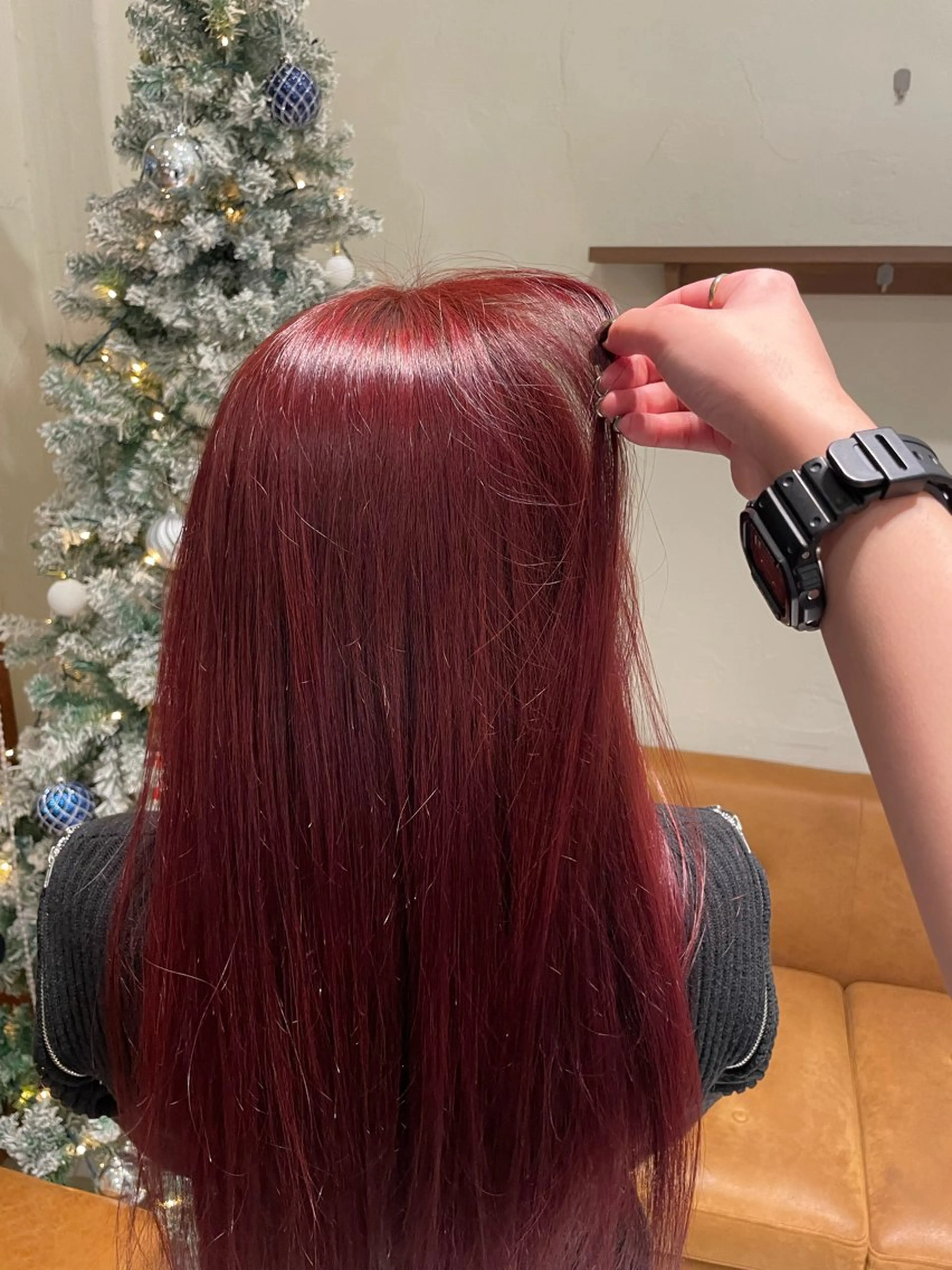 ロング カット ヘアカラー トリートメント 上原 加里奈のヘアスタイル