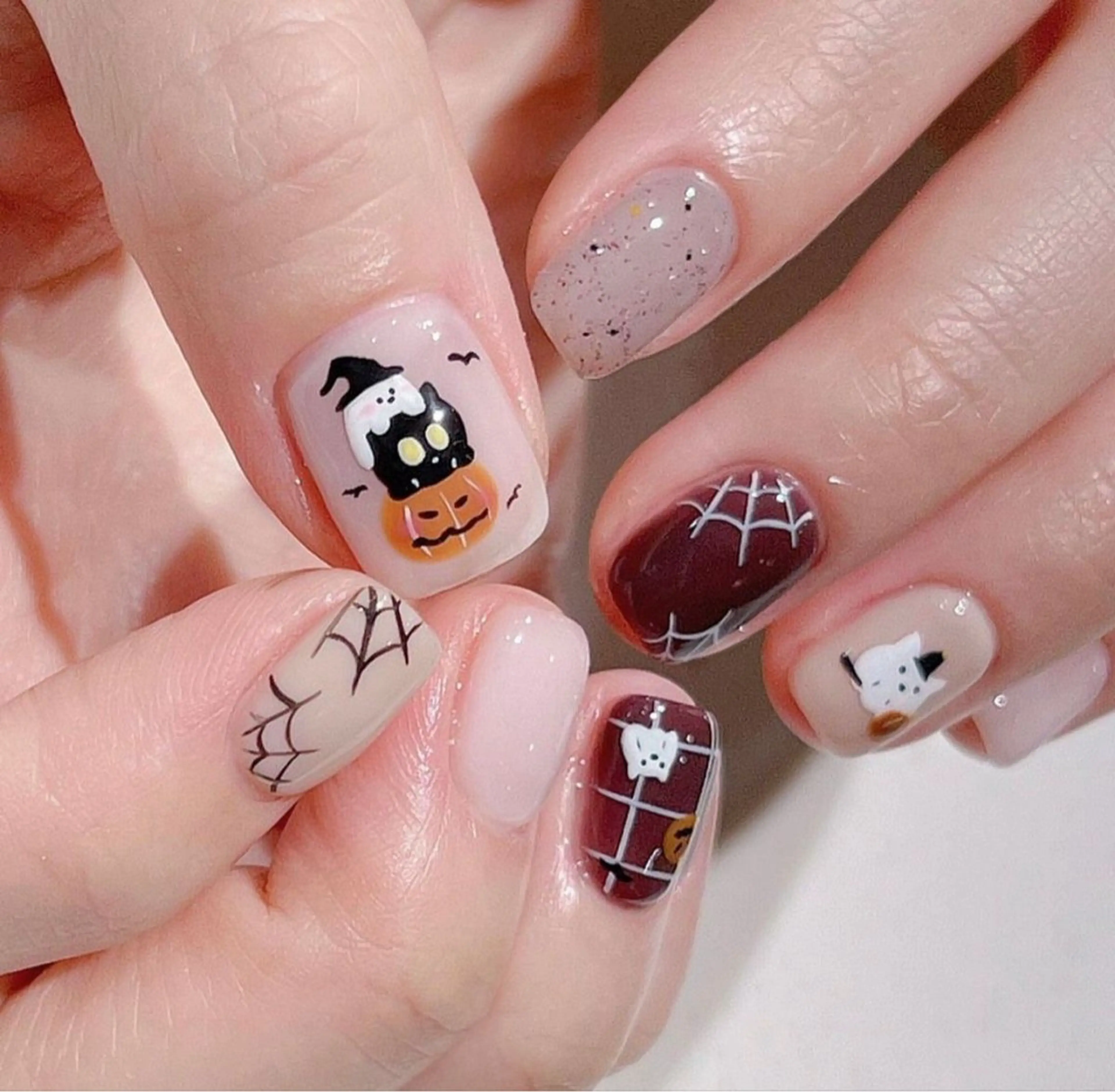 ネイル マグネットネイル ミラーネイル ネイルチップ 冬ネイル Lee Nailsのネイルデザイン