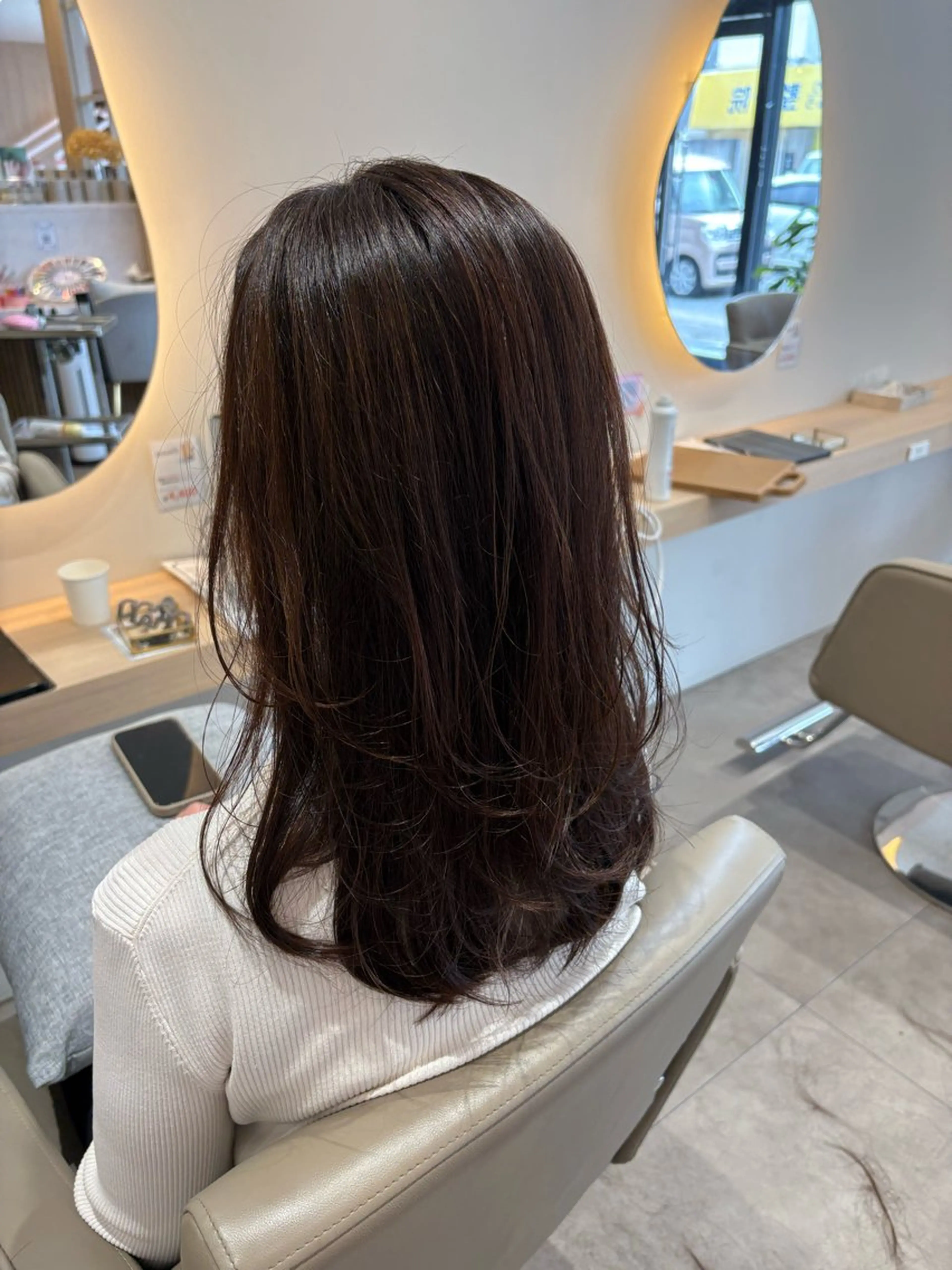 ロング カット 縮毛矯正 レイヤー/透明感/髪 質改善/メンズ/佐藤のヘアスタイル