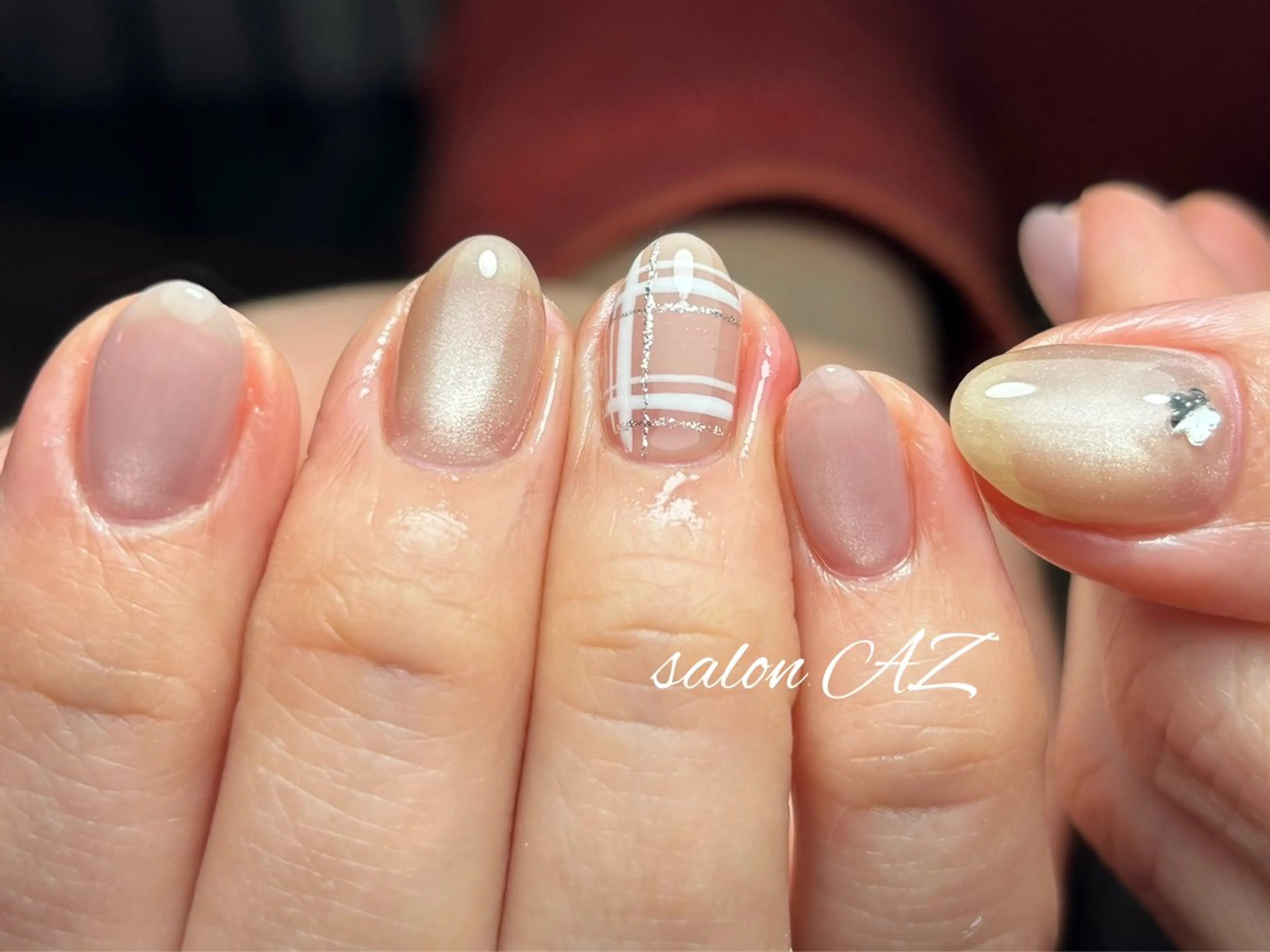 ネイル アートネイル 長さ出し フットネイル フレンチネイル ジェルネイル ハンドネイル salon AZのネイルデザイン