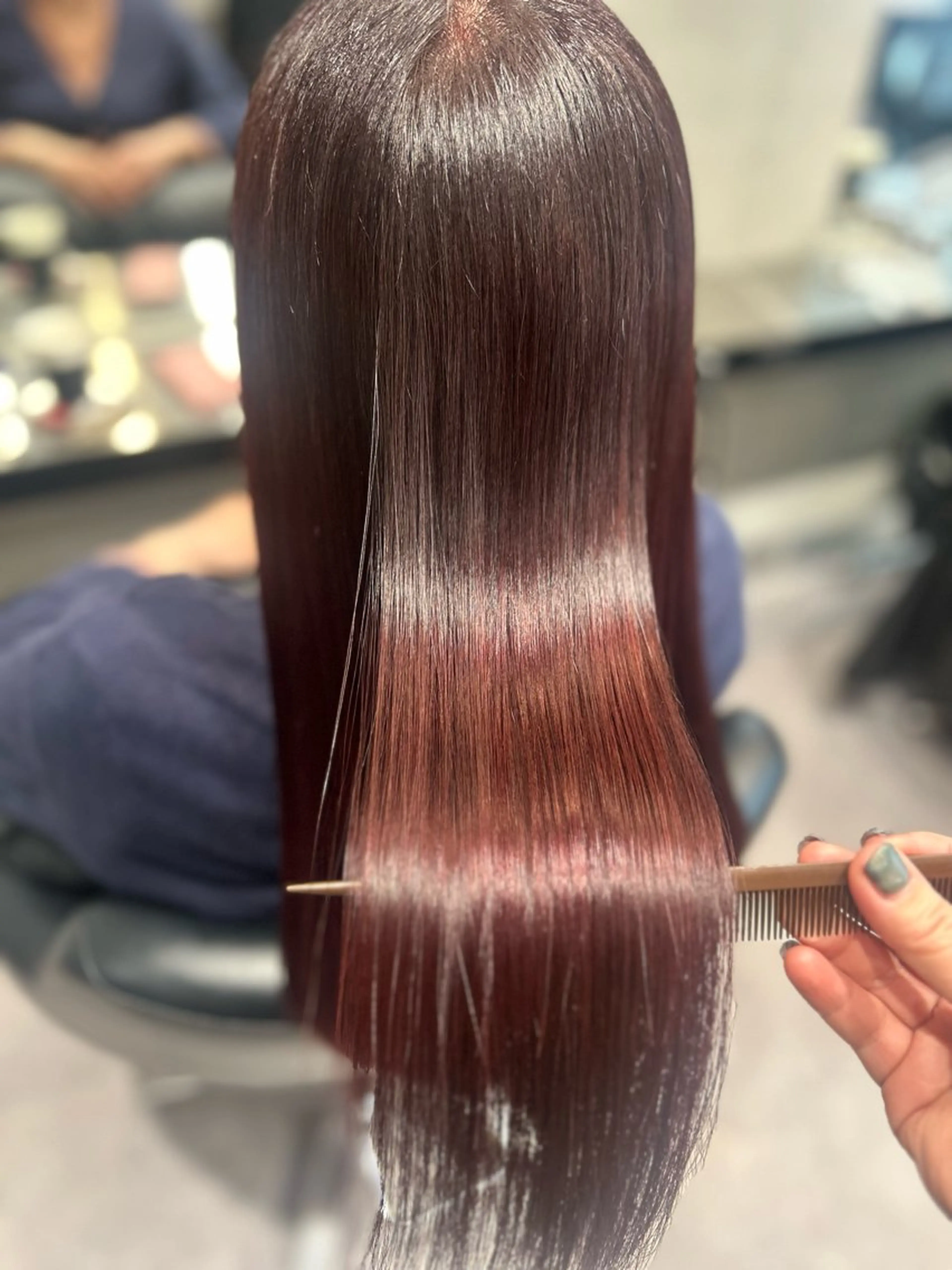 ミディアム カラー ブラウンカラー ピンクカラー ピンクブラウン 🌈ウルトワ水素 髪質改善naru🌈のヘアスタイル