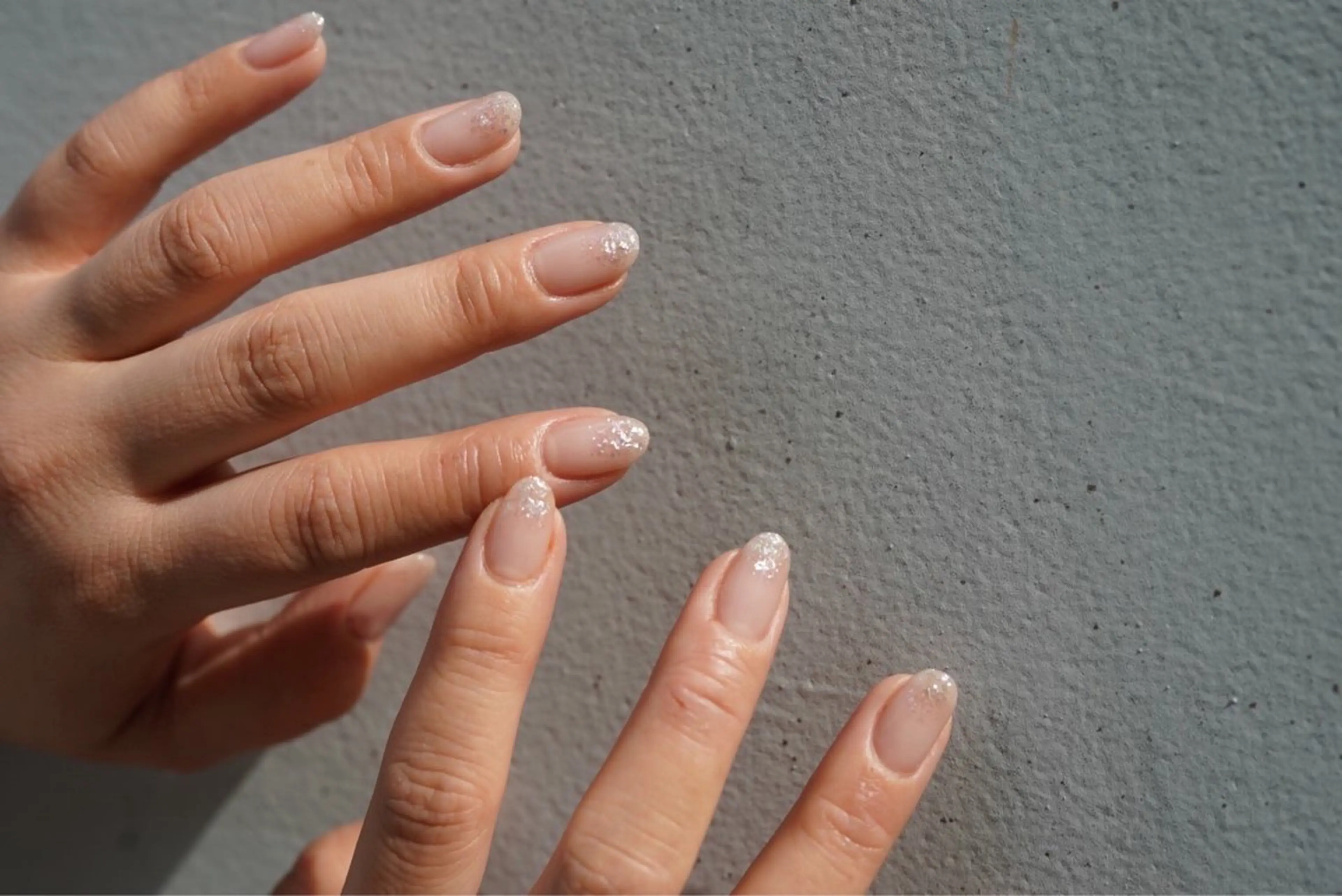 ネイル グラデーション ラメ(グリッター) ラメグラデーション diarblue 茅ヶ崎のネイルデザイン