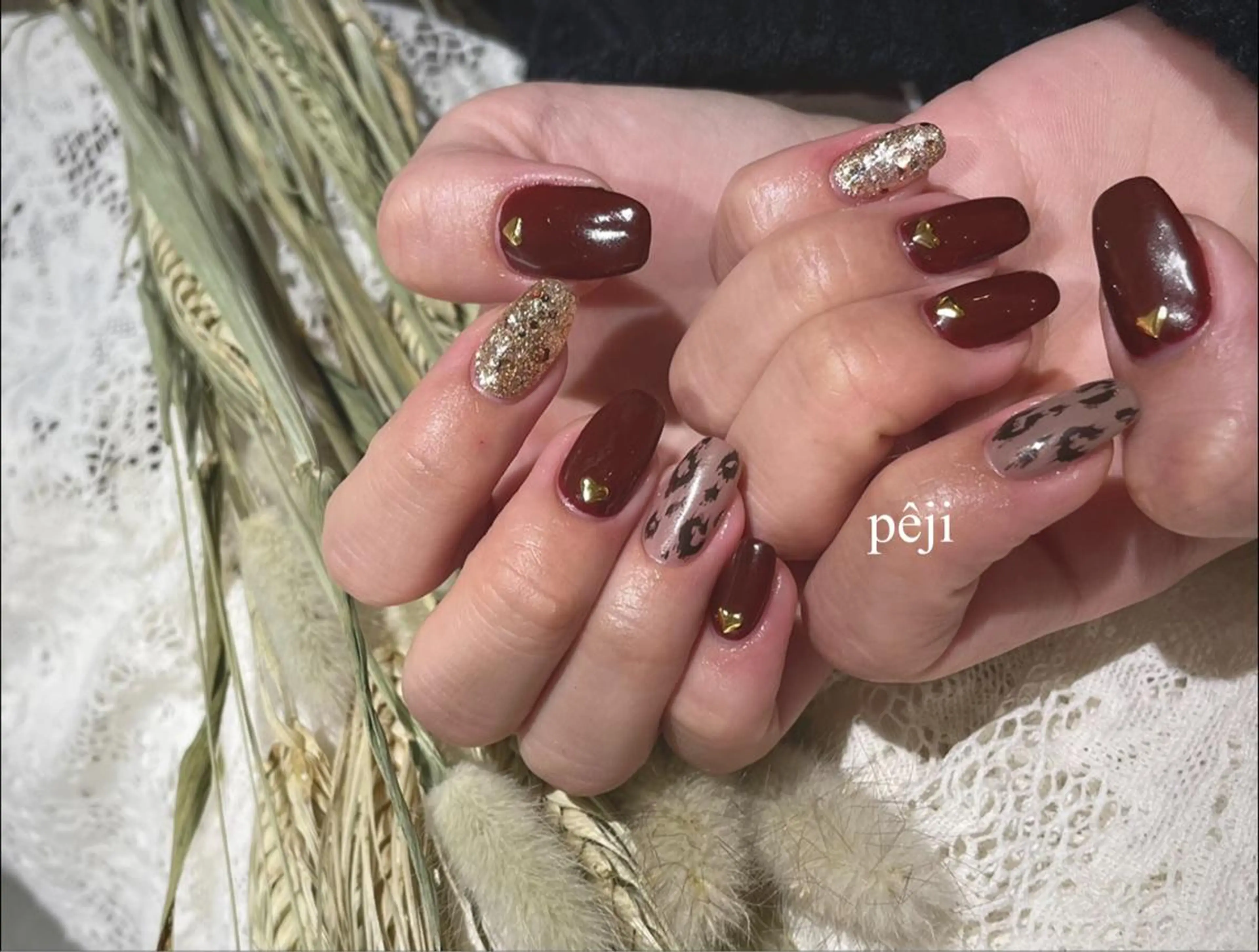 セミロング m kaori𓃟のネイルデザイン