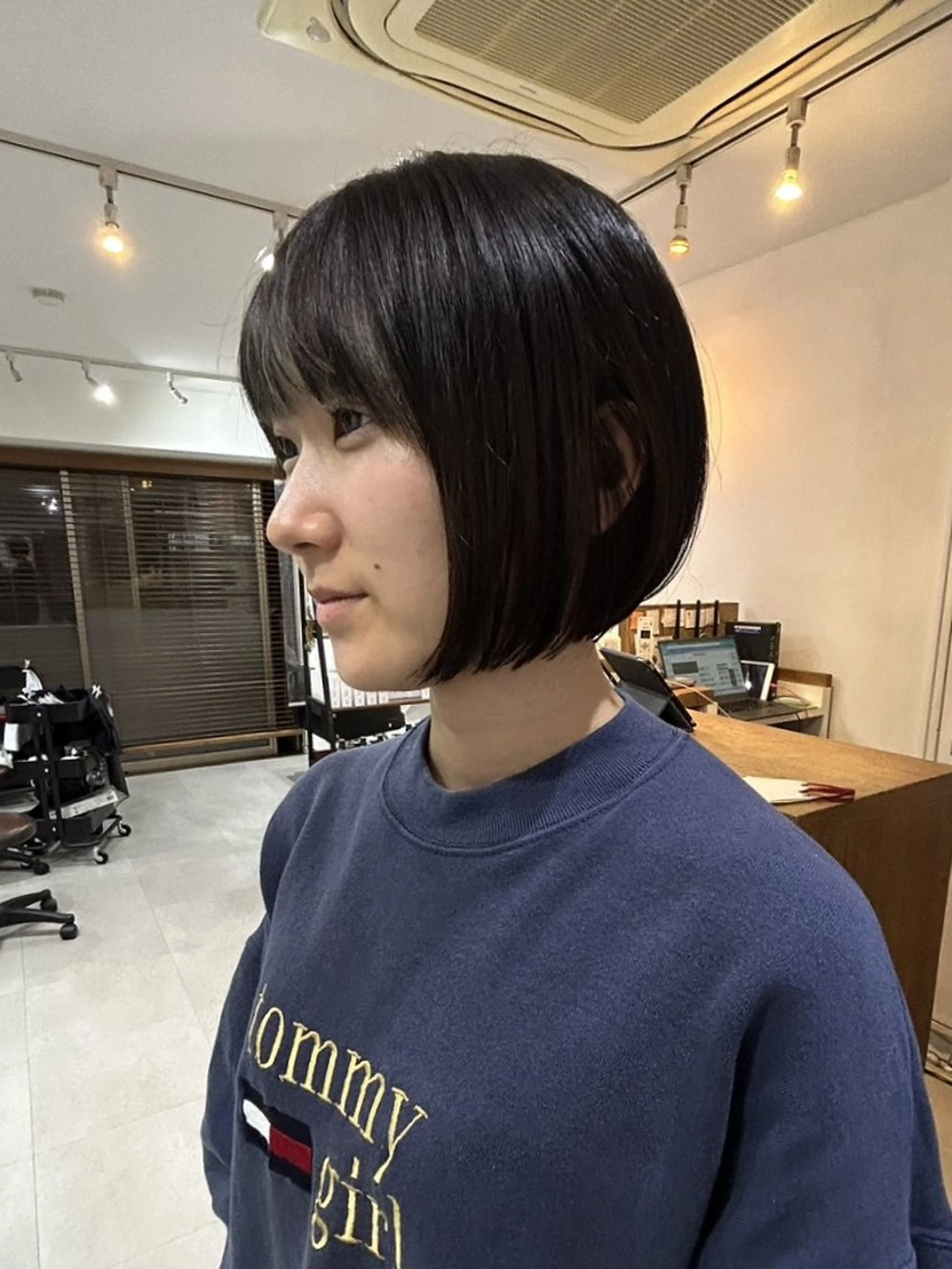 ショート ボブ カット トリートメント ボブ人気No,1✨ TAME副店長のヘアスタイル