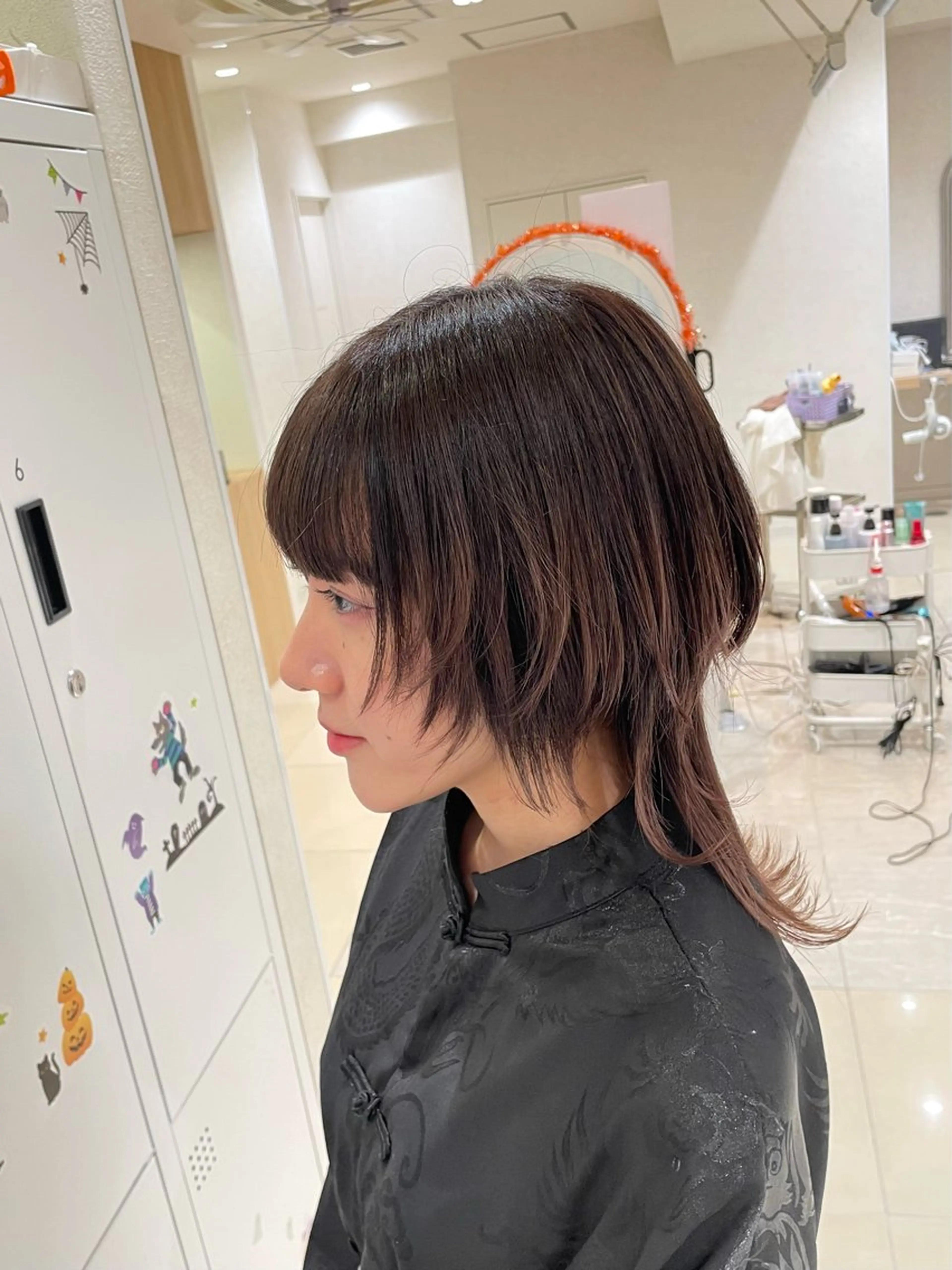 ミディアム くびれヘア レイヤーカット ウルフカット ⚜️ウルフカット⚜️ タナミ　ミハルのヘアスタイル