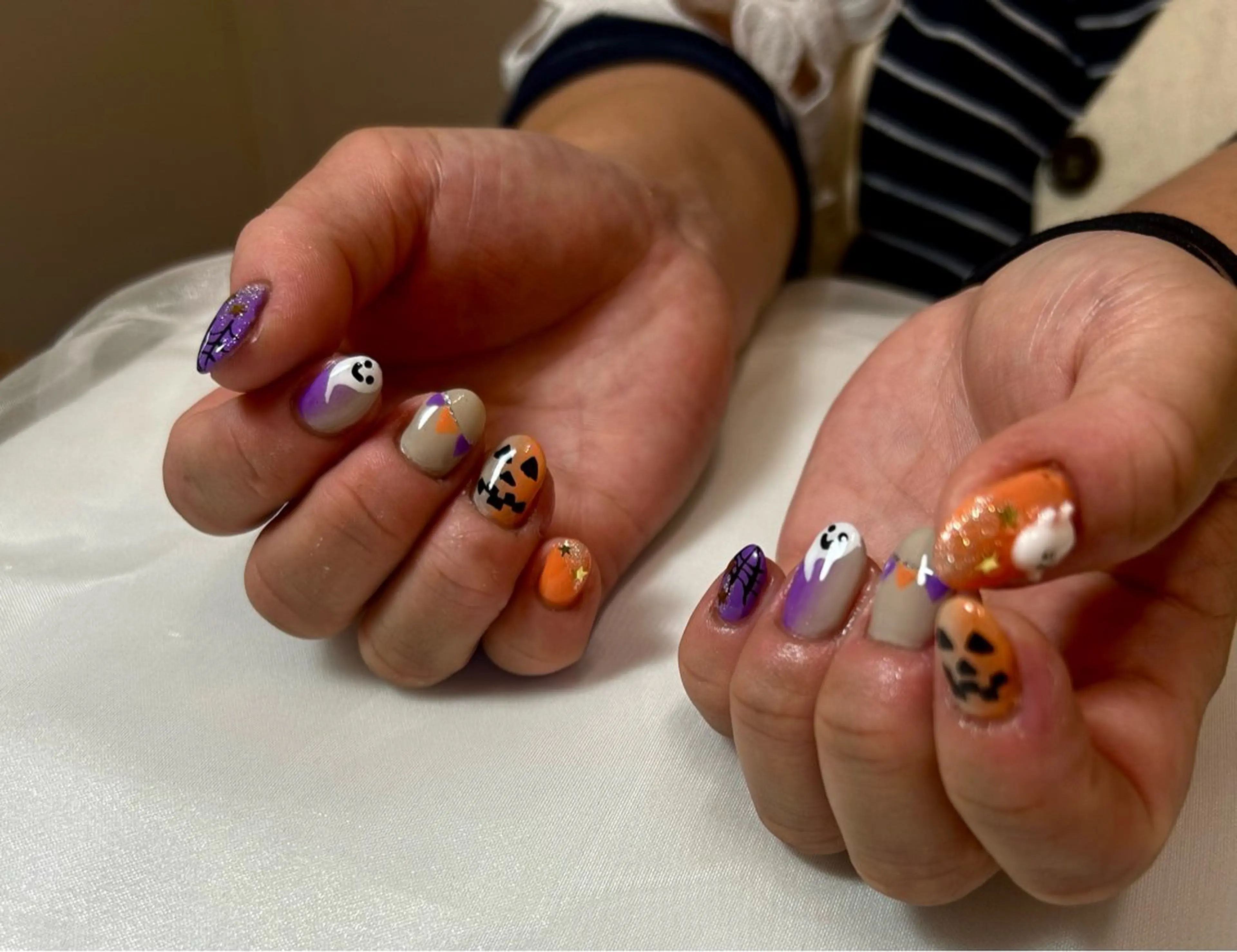 ネイル ハロウィン nico +所属・nico + 鷲野のネイルデザイン