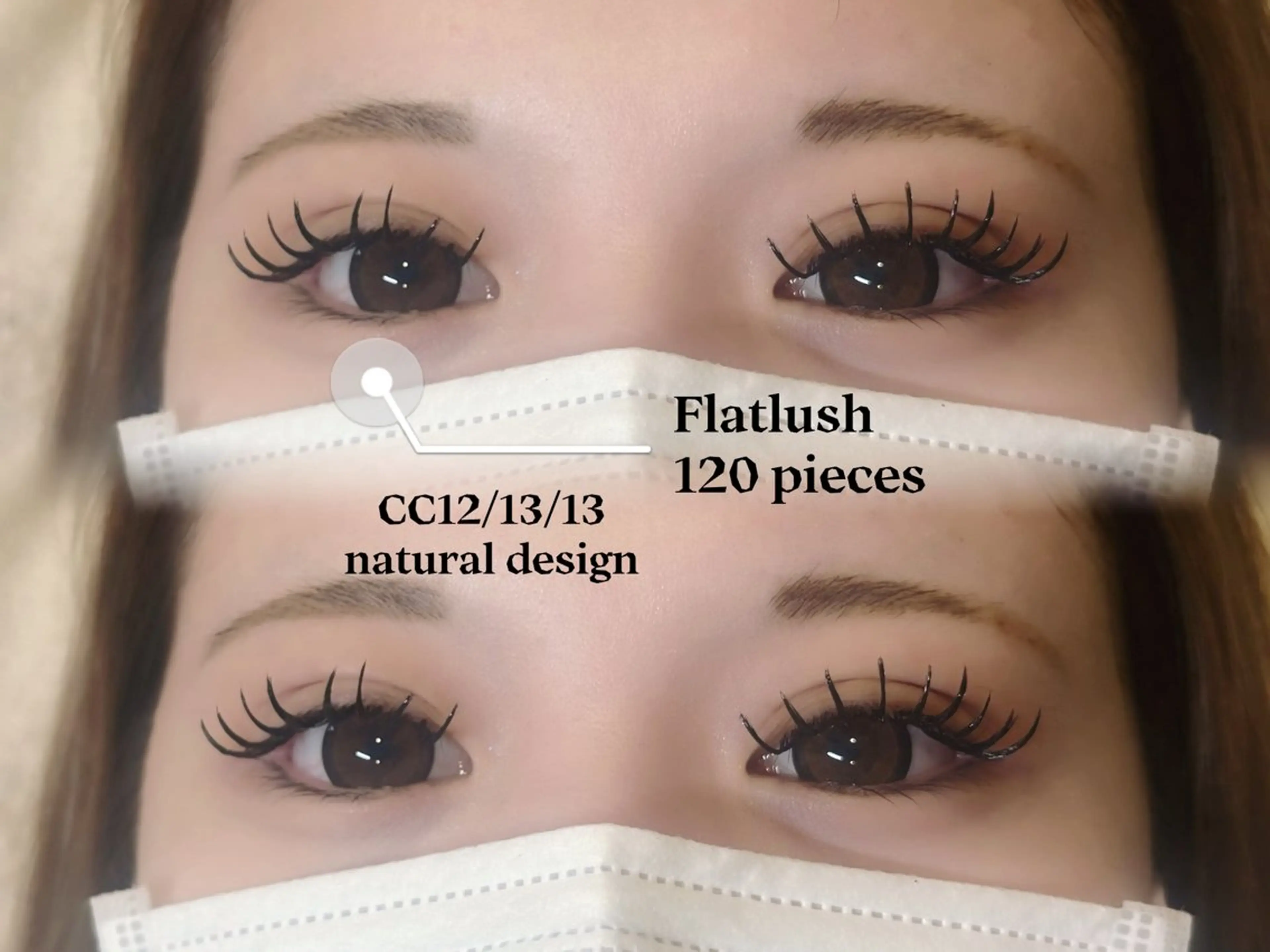 マツエク・マツパ フラットラッシュ 👀アンドヘルシー 🍒Izumi👀のマツエク・マツパデザイン