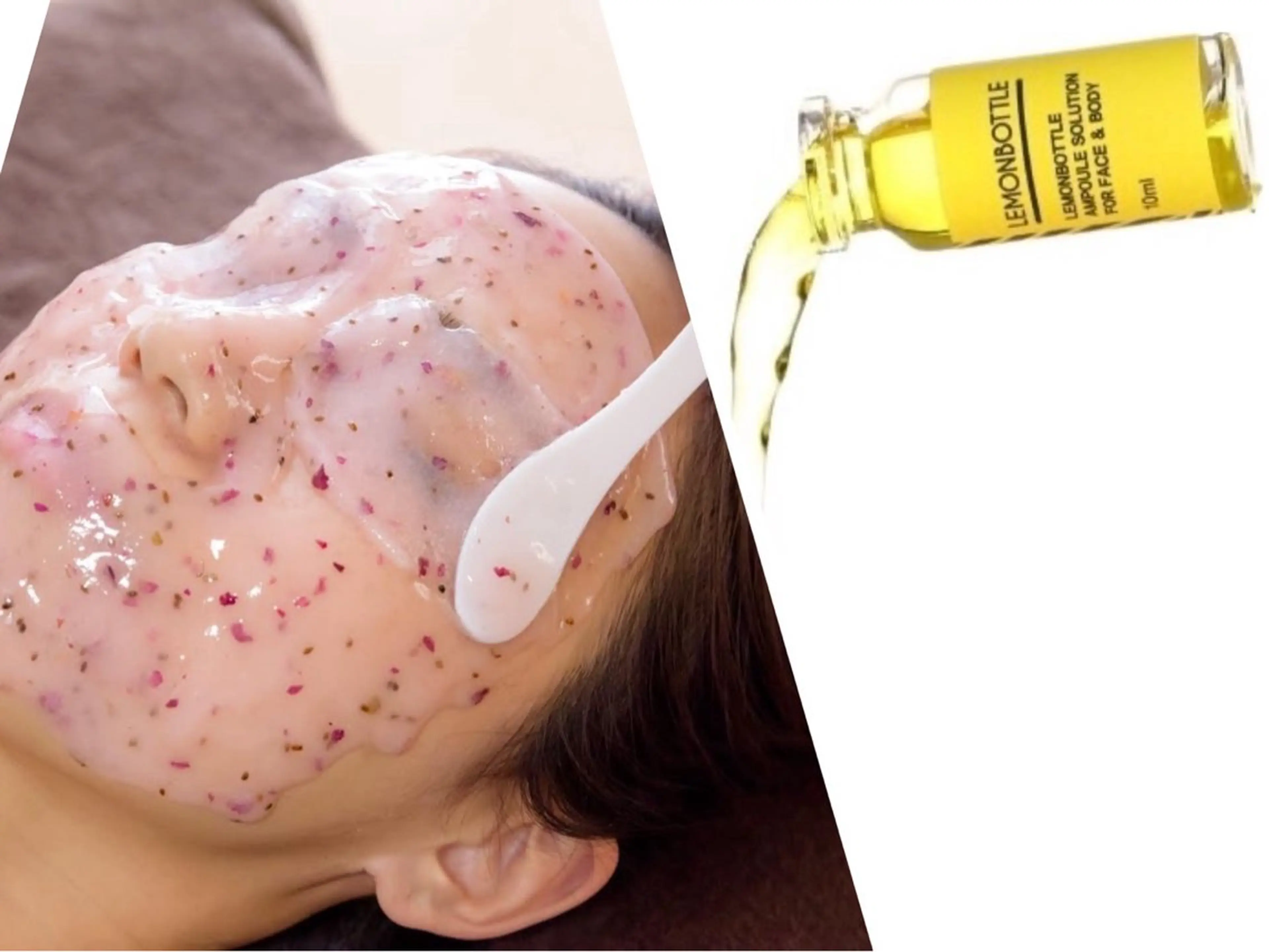 圧倒的人気🍋【小顔.毛穴.顔の脂肪ケア】れもんボトル2ml+ハイドロジェリーマスク‼️¥33000→¥23100の写真