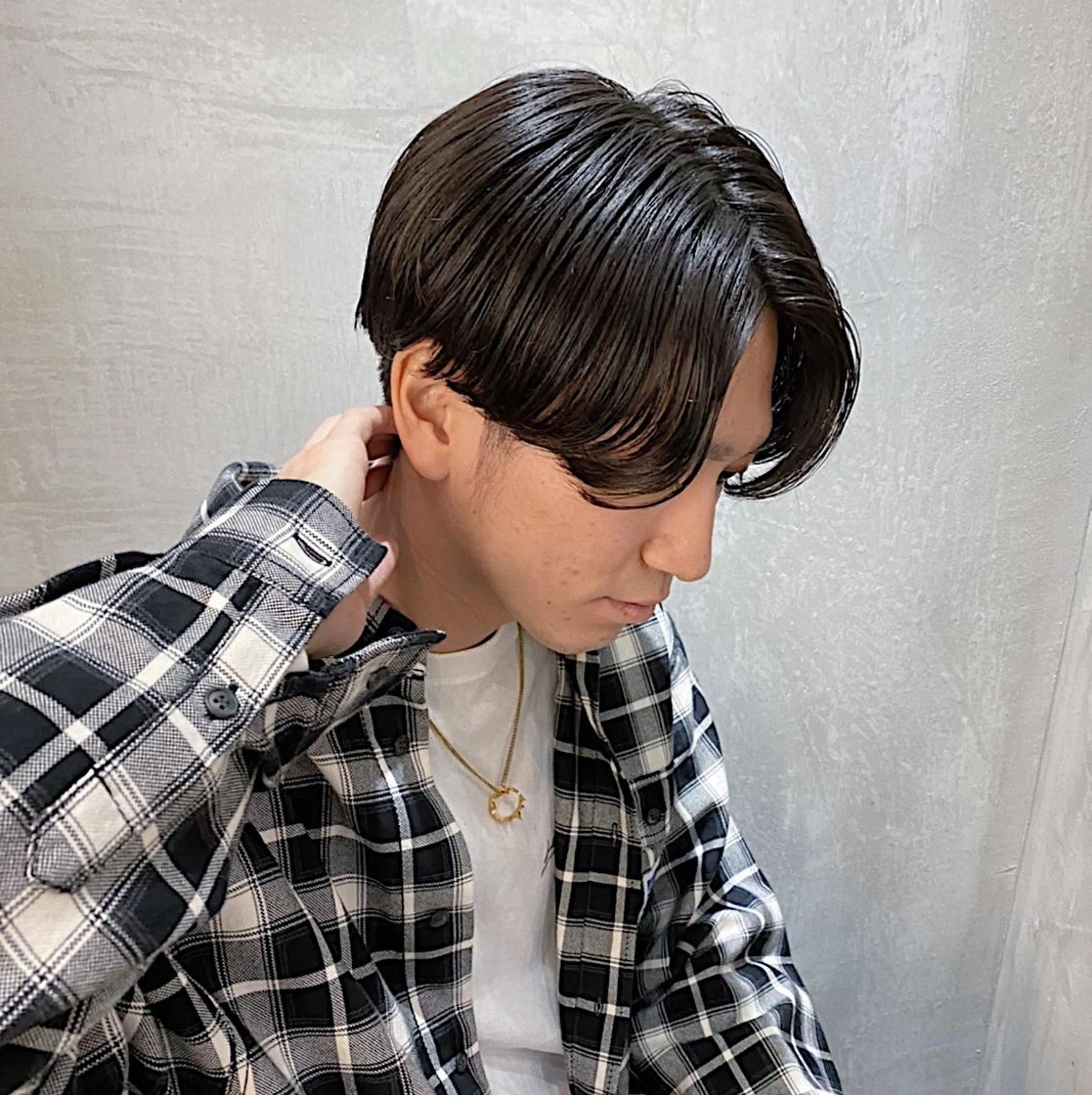 ショート パーマ メンズ メンズパーマ ニュアンスパーマ カット パーマ トリートメント 波巻きスパイラルパー マ/シャドウパーマ駿のヘアスタイル