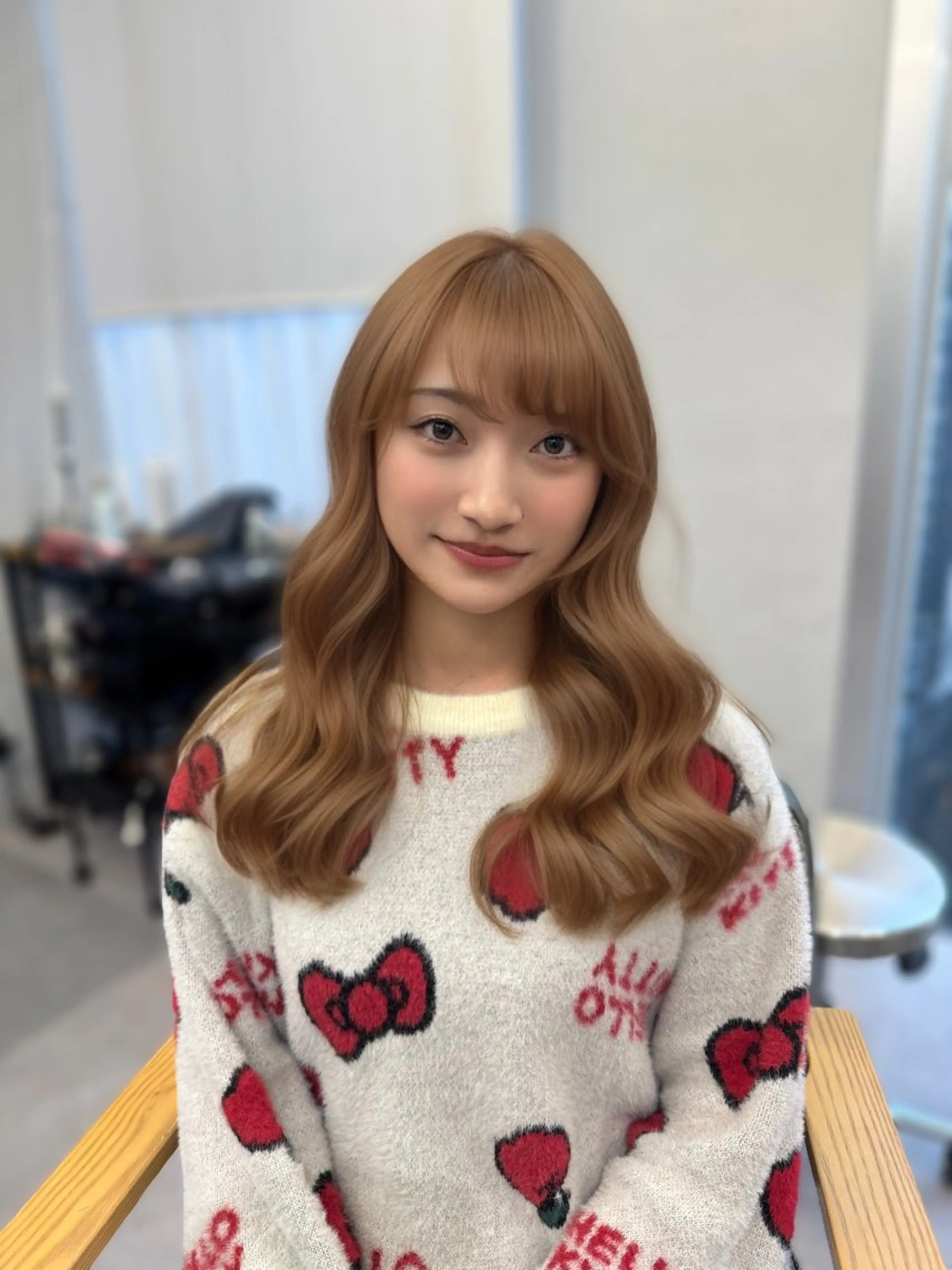 セミロング カラー ヘアアレンジ 暖色系/透明感 治野心のヘアスタイル