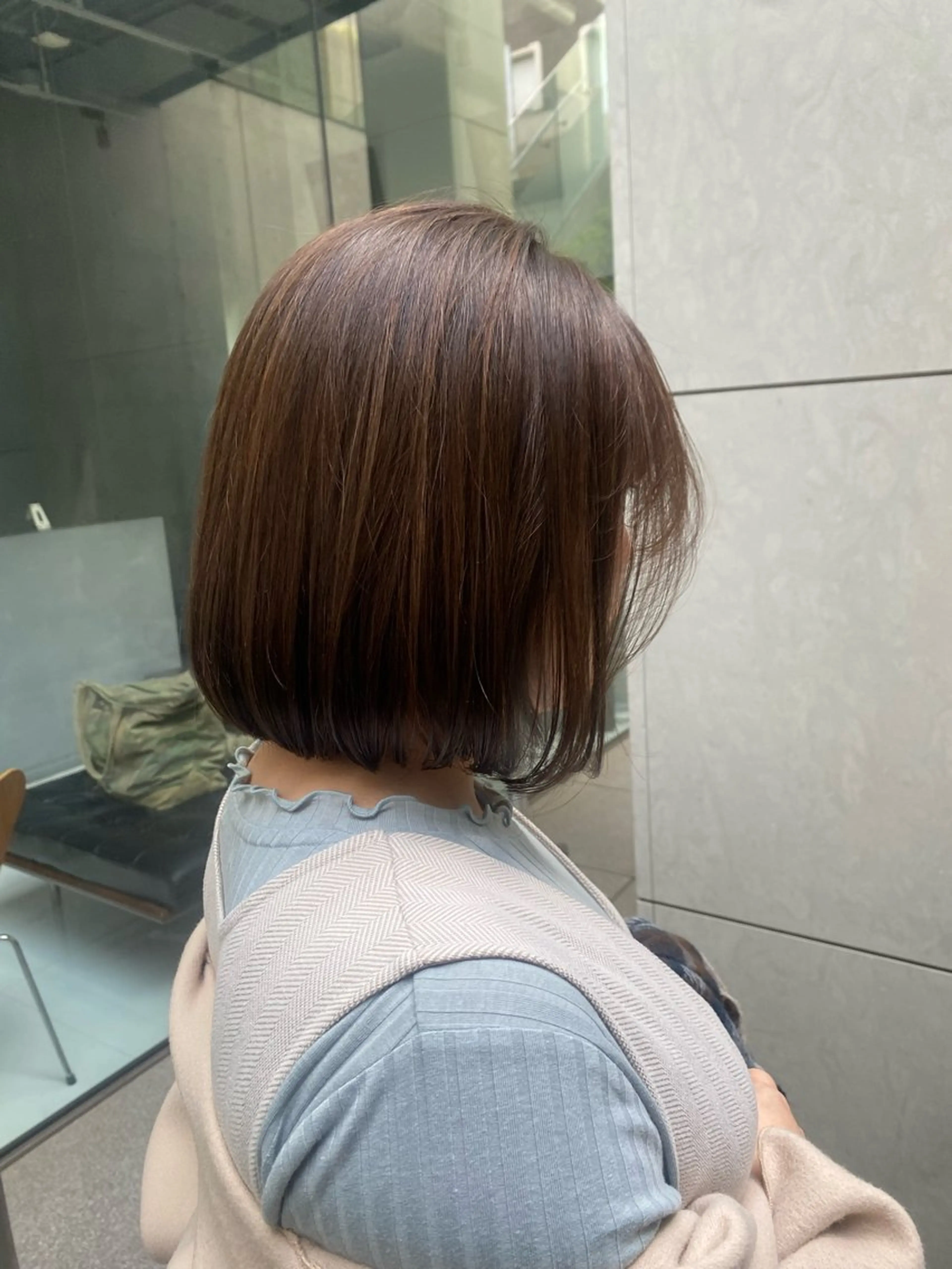 ミディアム ボブ 飯ヶ谷 成海のヘアスタイル