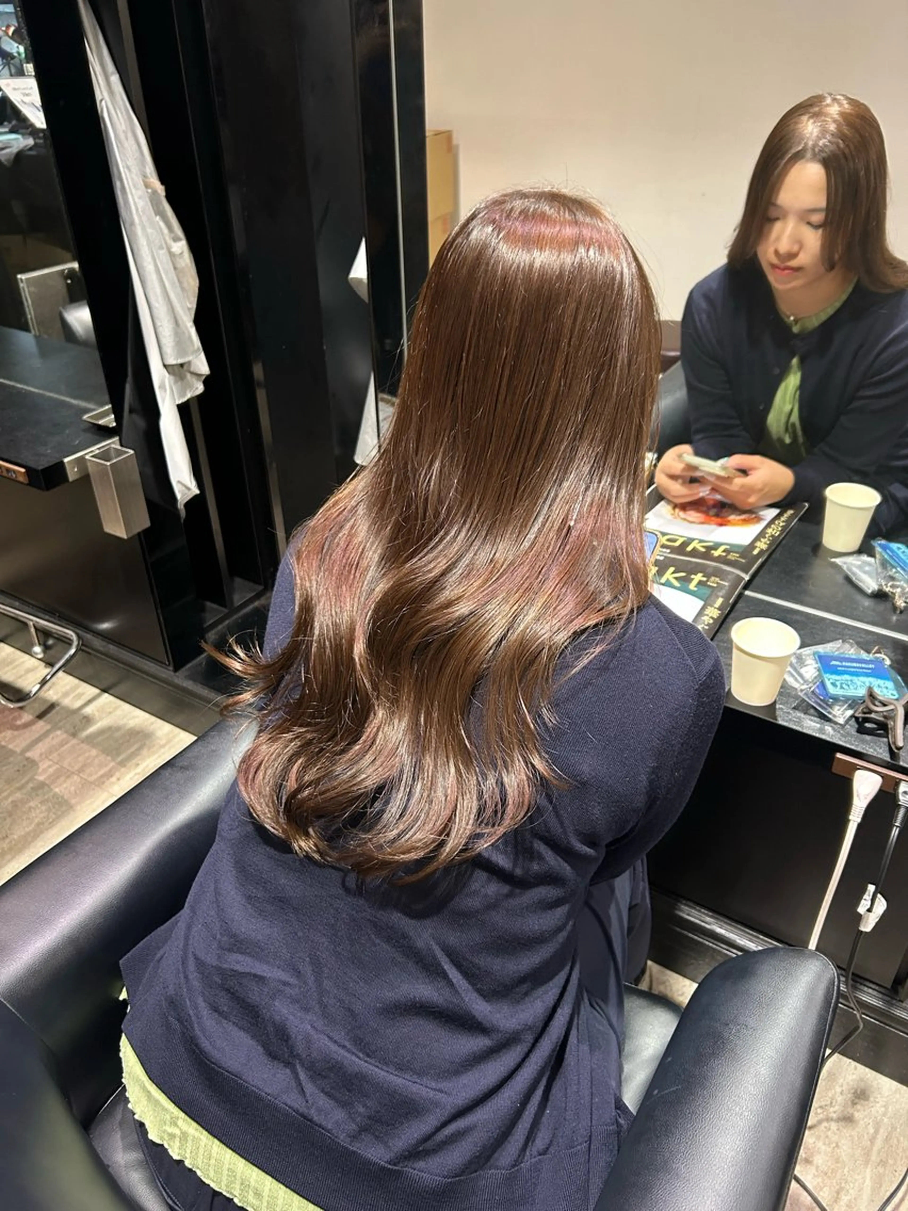 ロング カット ヘアカラー トリートメント ishizuka toaのヘアスタイル