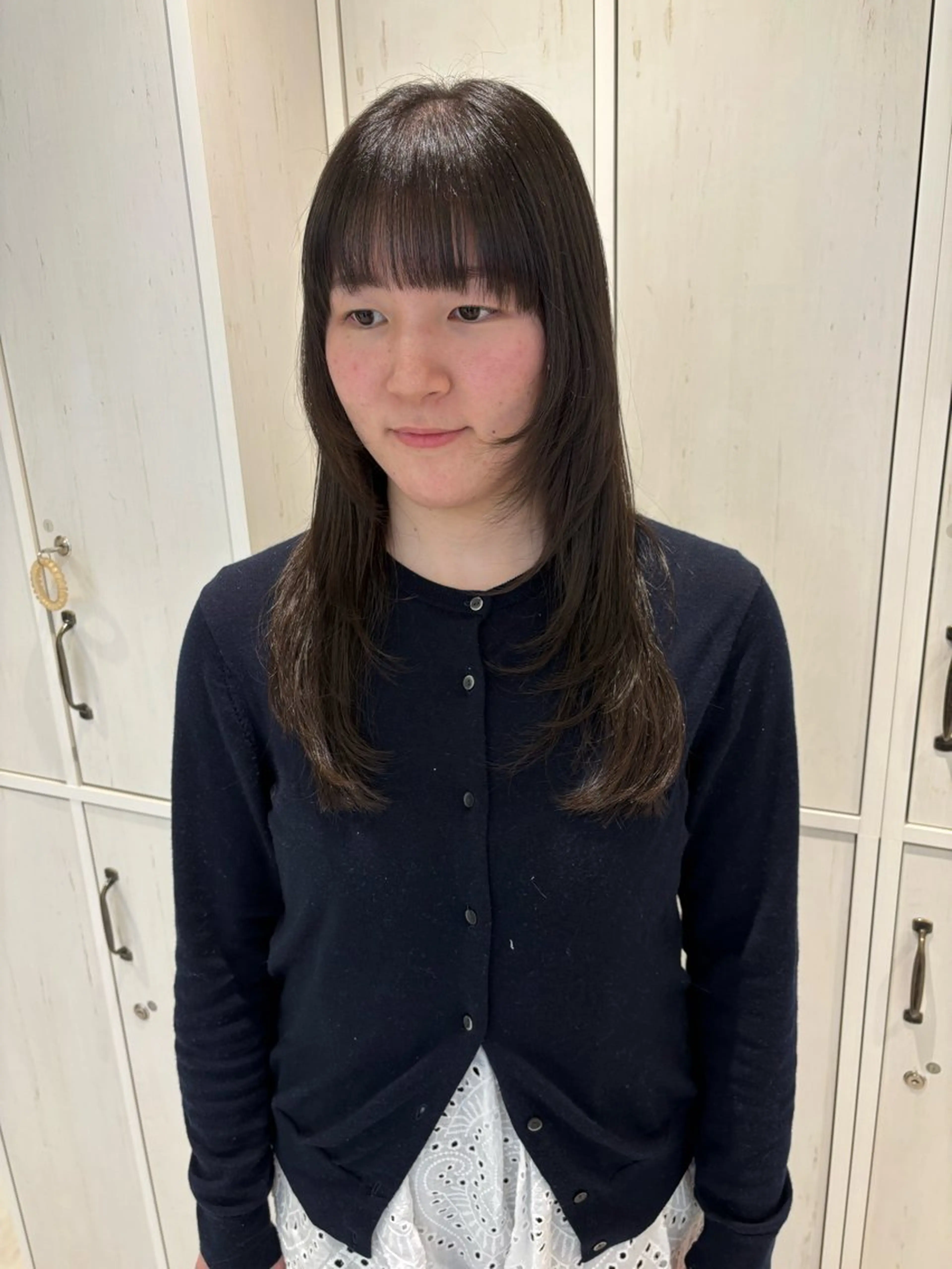 ロング ロングレイヤー レイヤーカット ロング カット トリートメント 🌟当日予約OK🌟 西野楓加のヘアスタイル