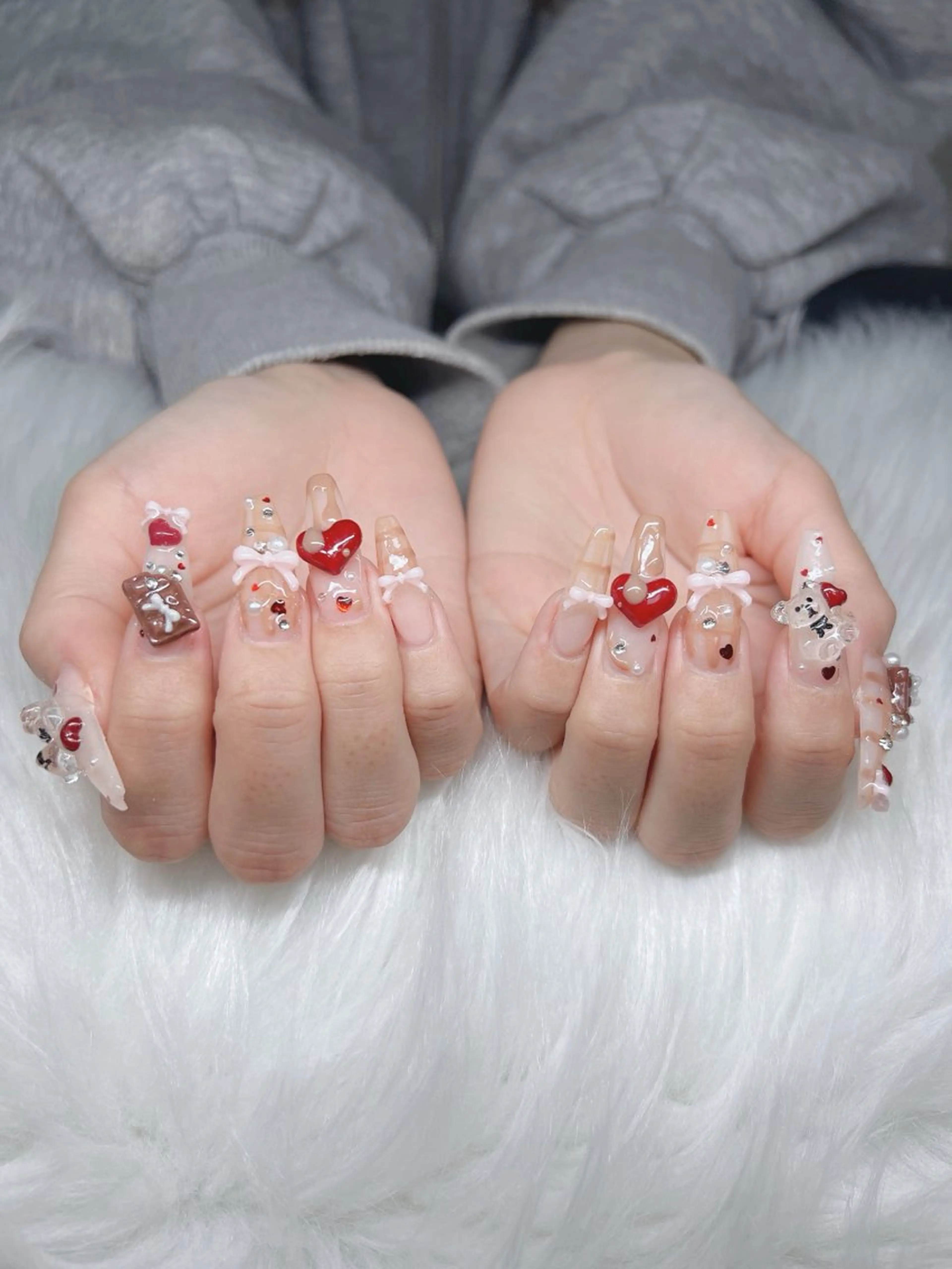 ネイル ハンドネイル Lee Nails チップ長さだし専門店のネイルデザイン