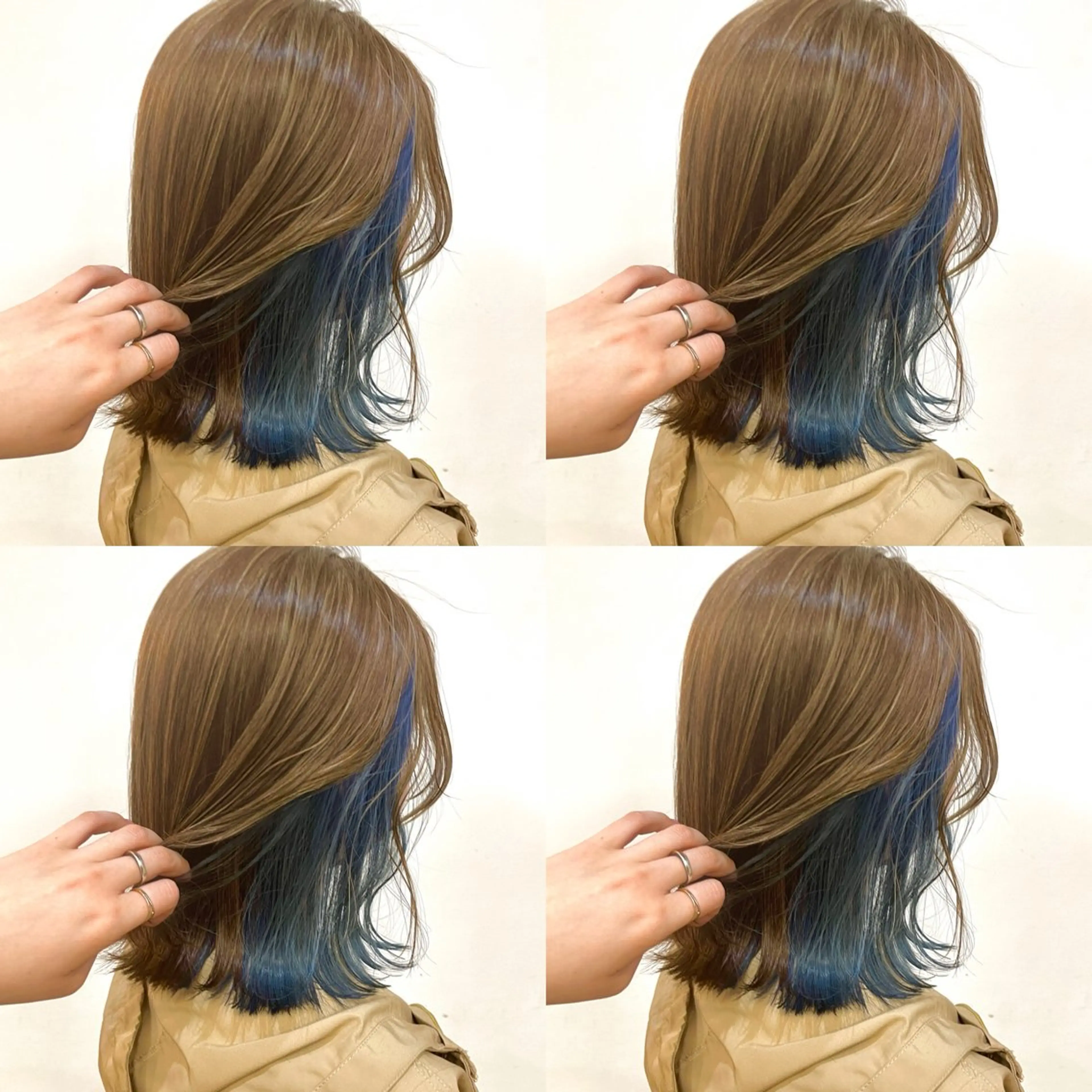 ミディアム 河口 友里のヘアスタイル