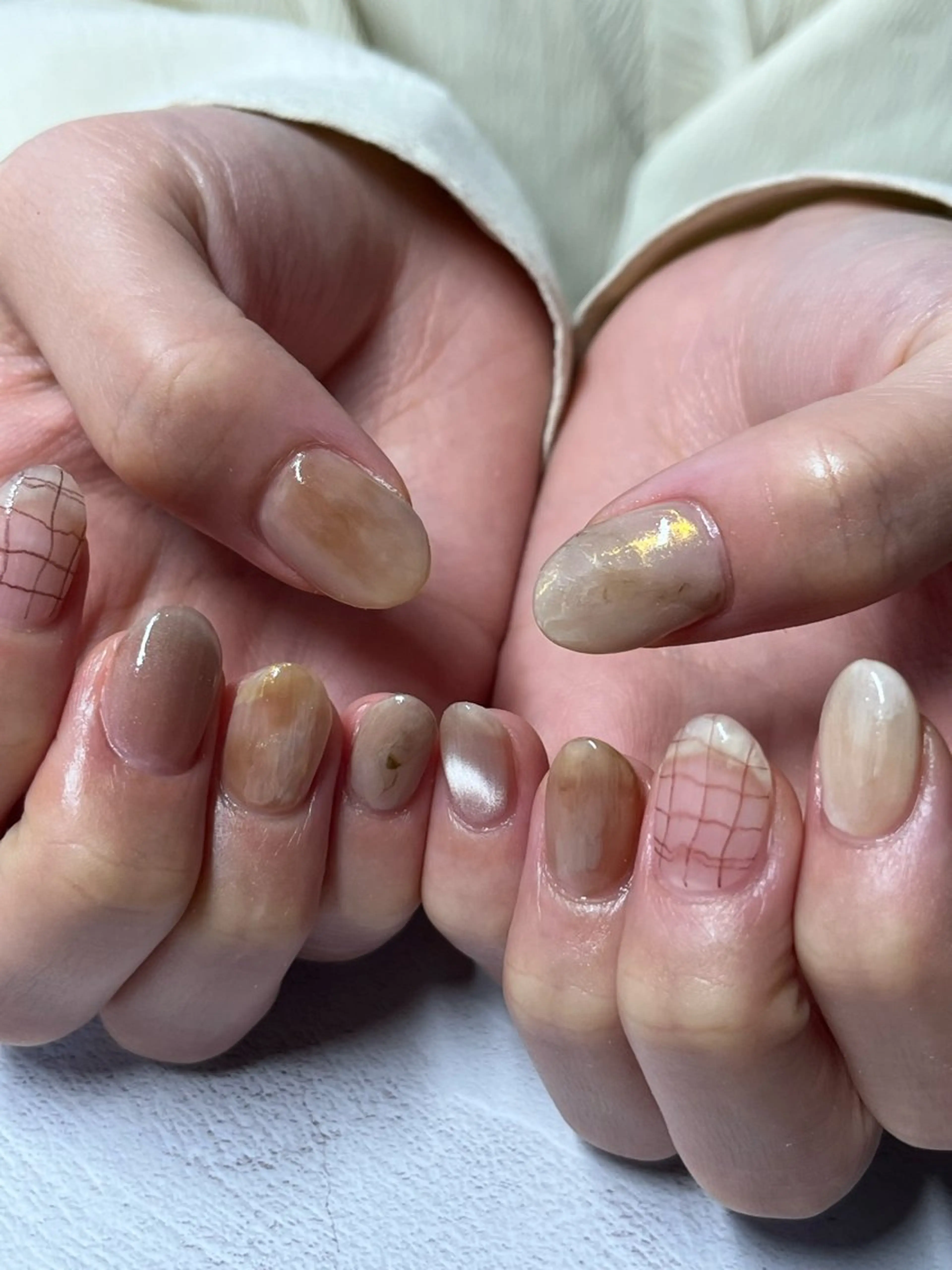 ネイル ハンドネイル MUKUTOU nail 　YUKIのネイルデザイン