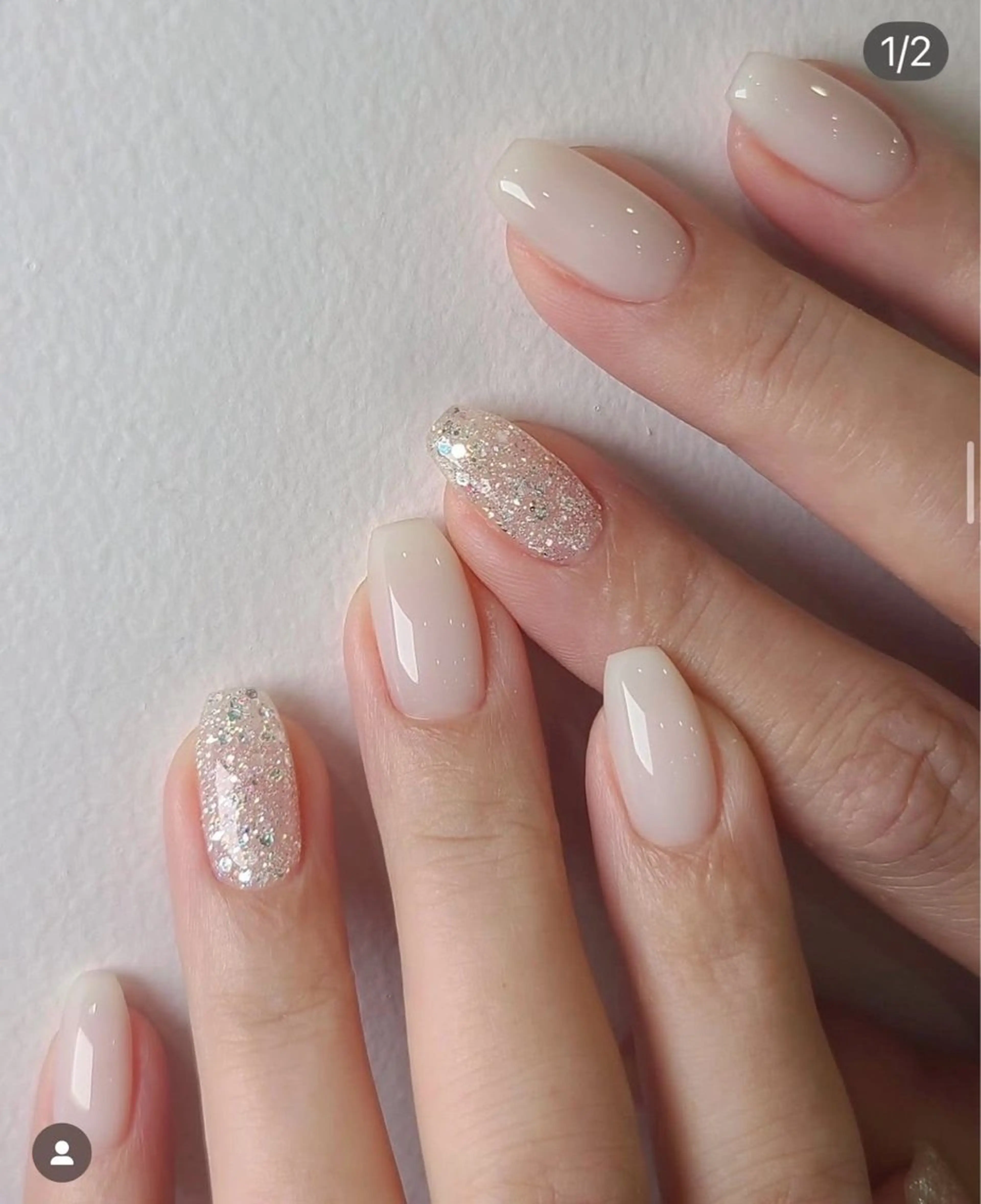 ネイル ジェルネイル キラキラネイル シンプルネイル 夏ネイル Hina KawaiiNailのネイルデザイン