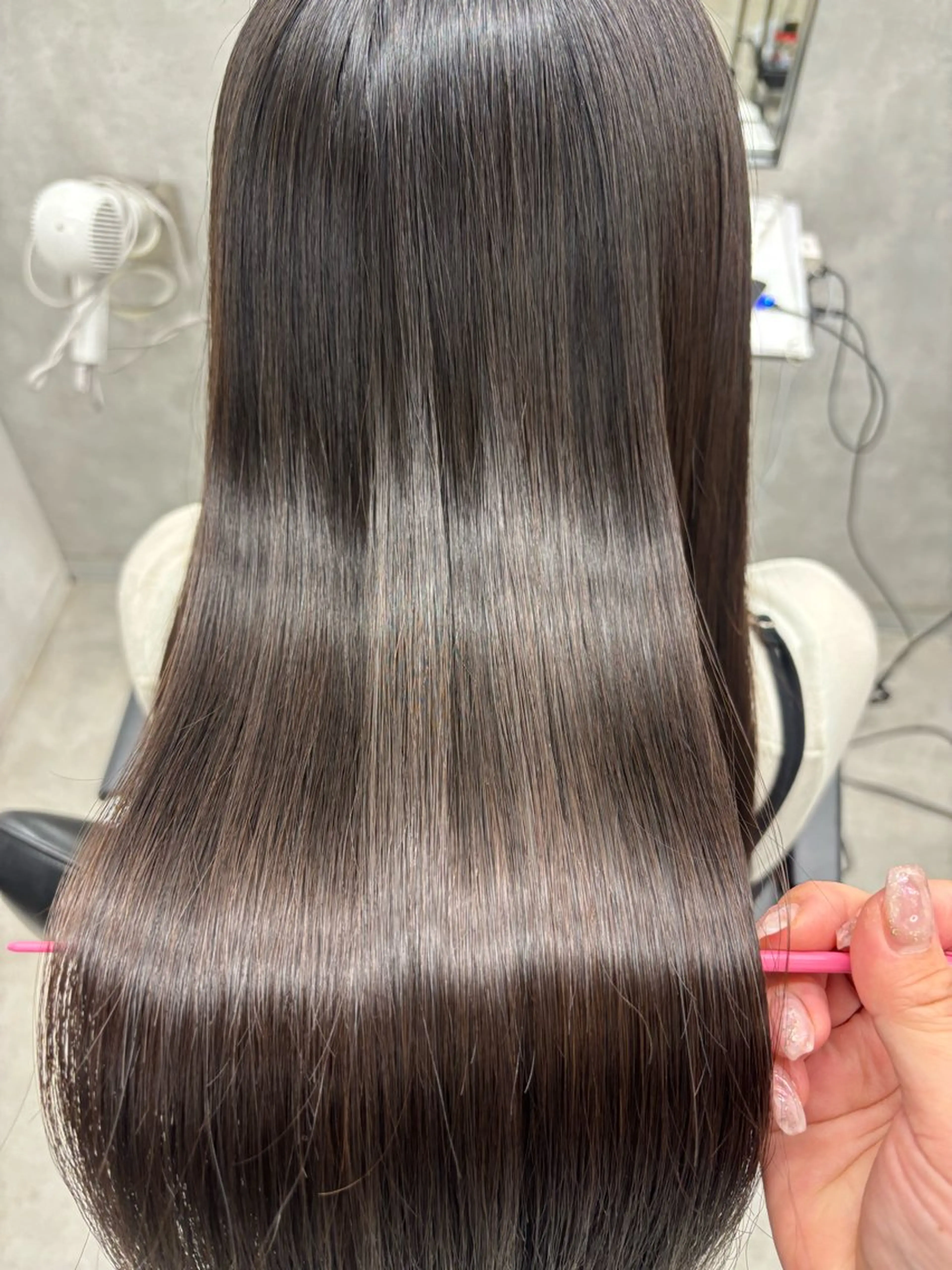 ロング カラー 髪質改善 縮毛矯正 トリートメント ヘアカラー トリートメント すぐ巻ける縮毛矯正 🍀勝倉　麗のヘアスタイル