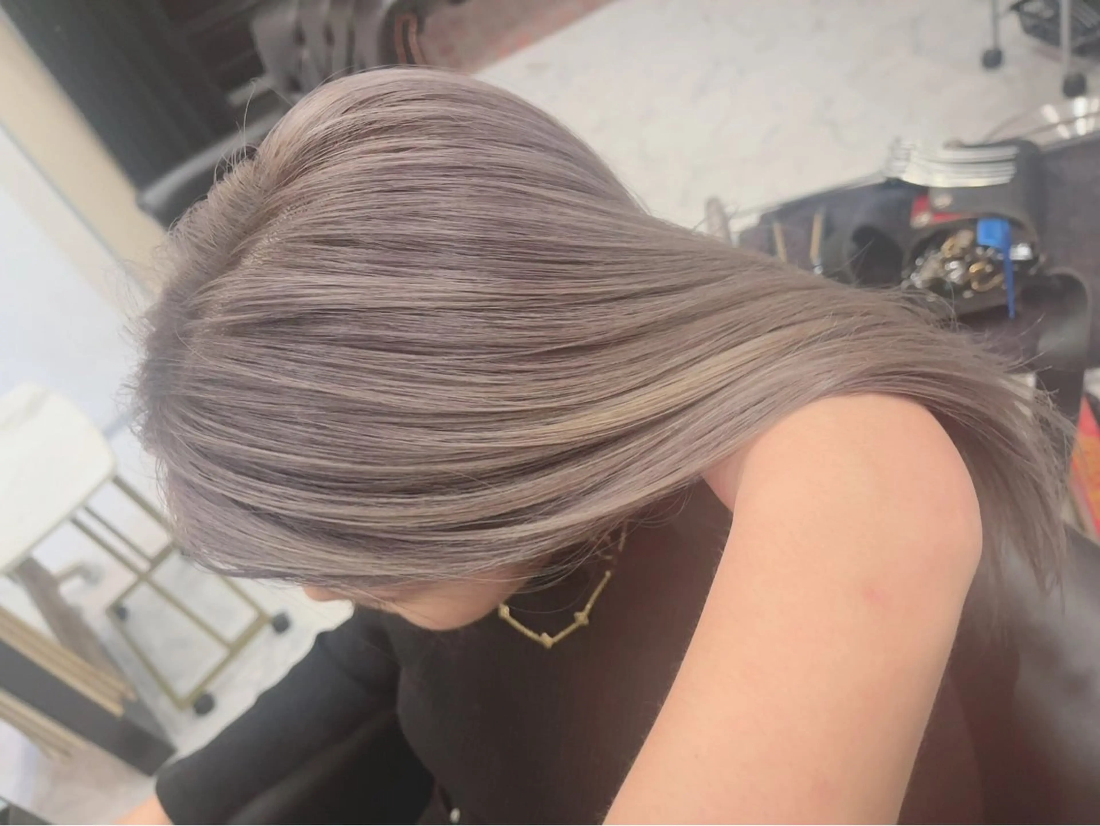 ロング カット ヘアカラー トリートメント 💎JADE GRACE💎のヘアスタイル