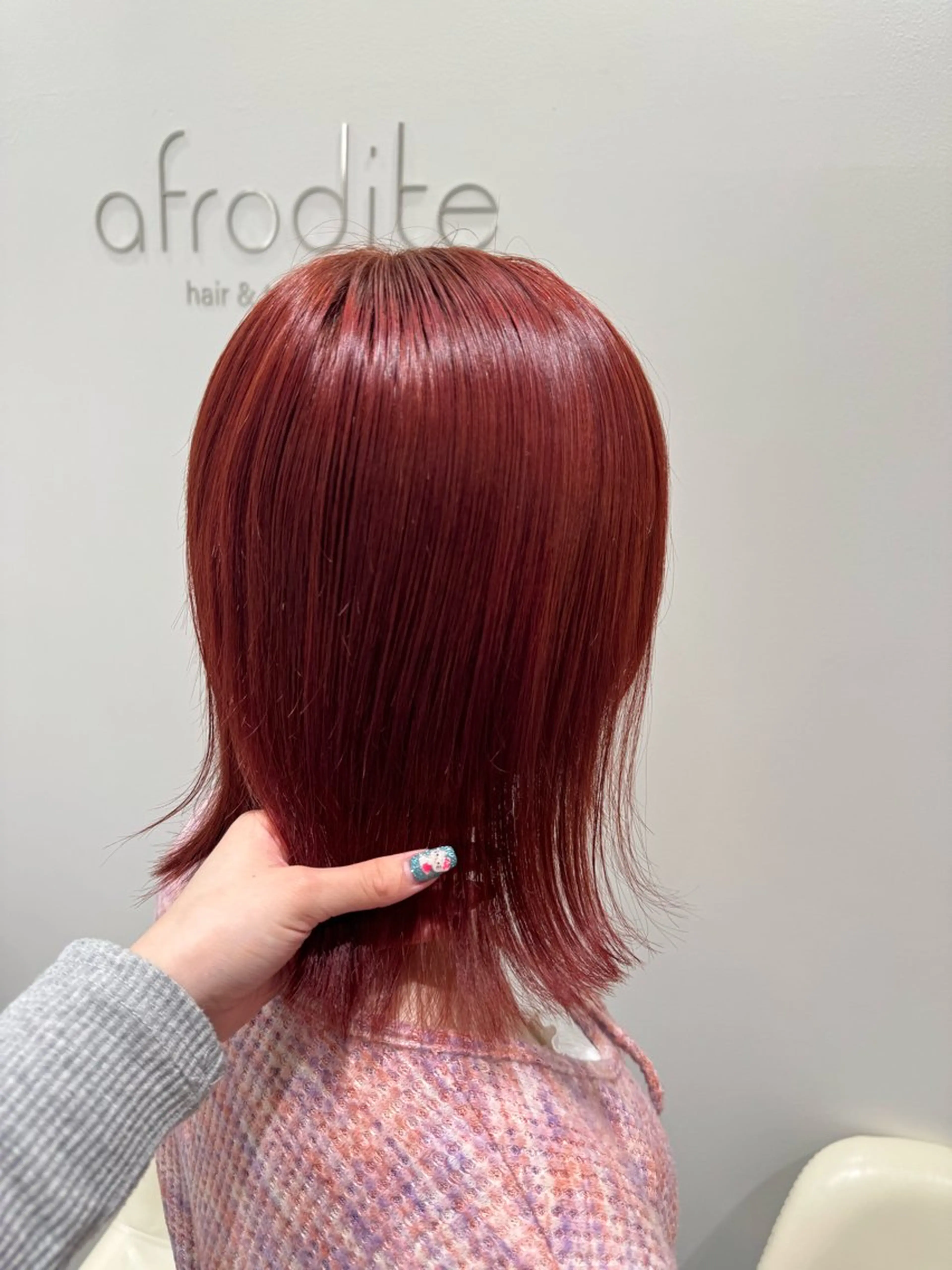 ミディアム ヘアカラー トリートメント 柔らかい透明感カラー 🎀maria🎀のヘアスタイル