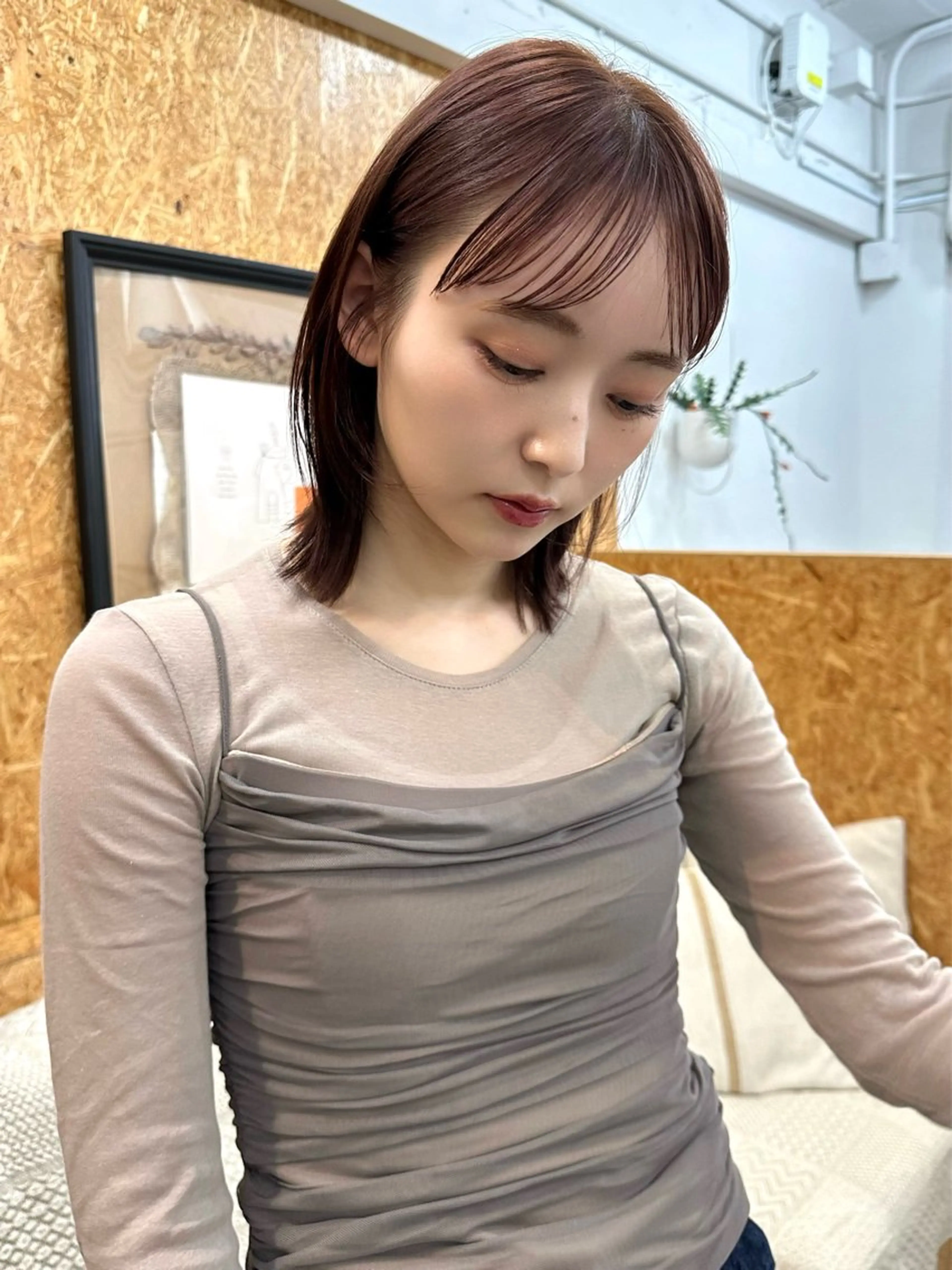 ミディアム カラー 🪭risa 暖色/レイヤー🪭のヘアスタイル