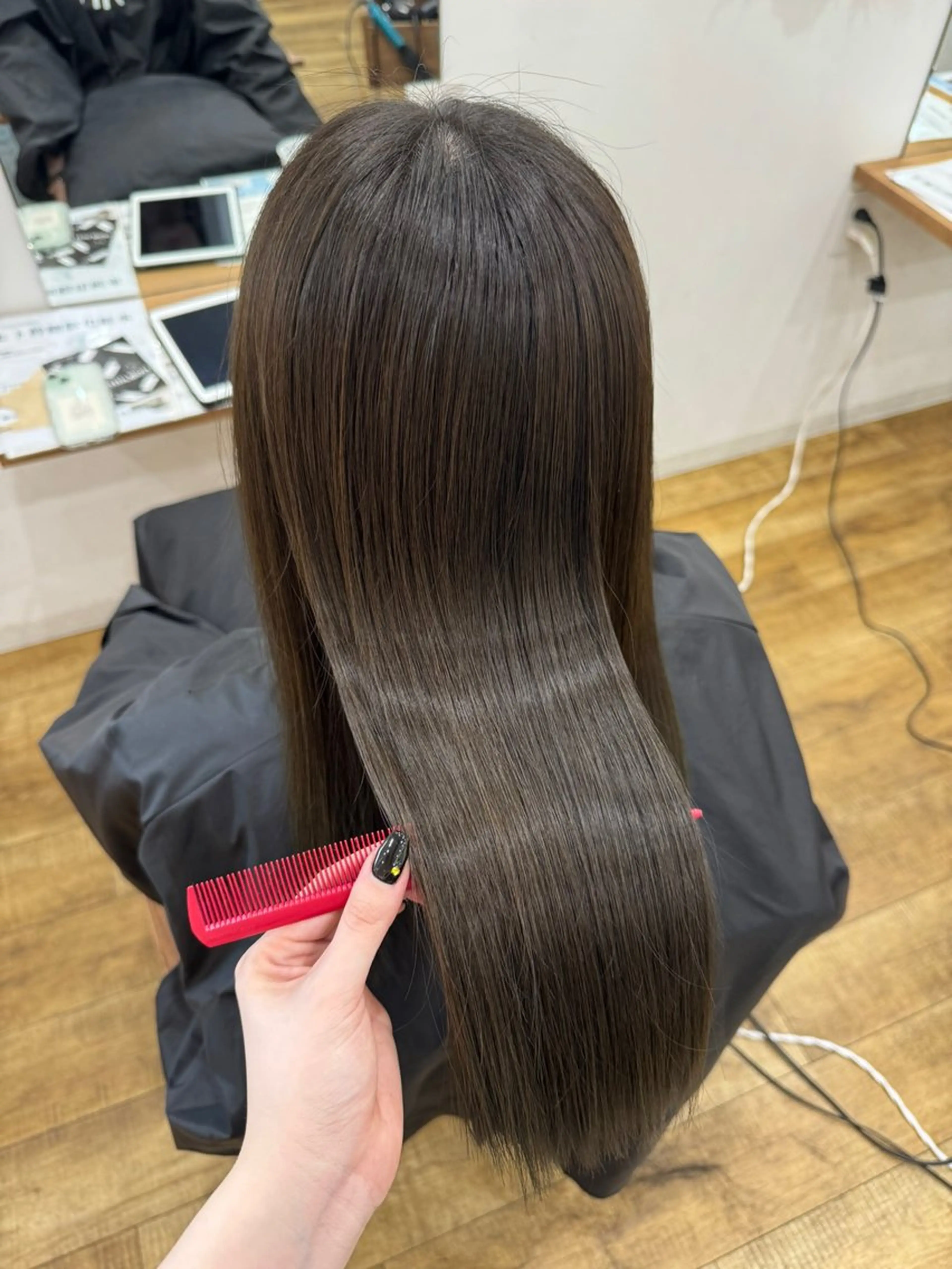 ロング カラー カット トリートメント kyoka 髪質改善/縮毛矯正のヘアスタイル