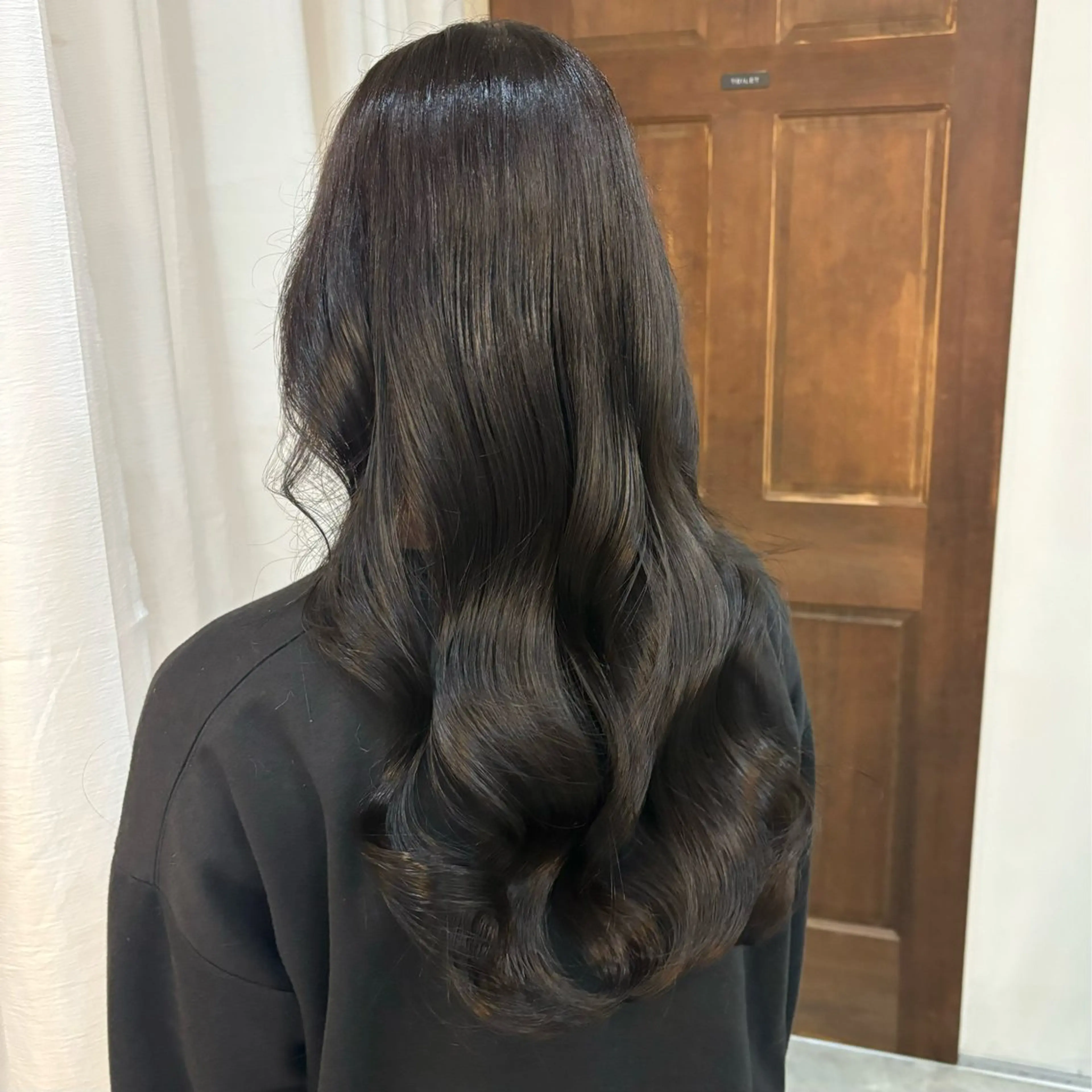 ロング カラー カット ヘアカラー ゆうめ 透明感カラー /韓国風レイヤーのヘアスタイル
