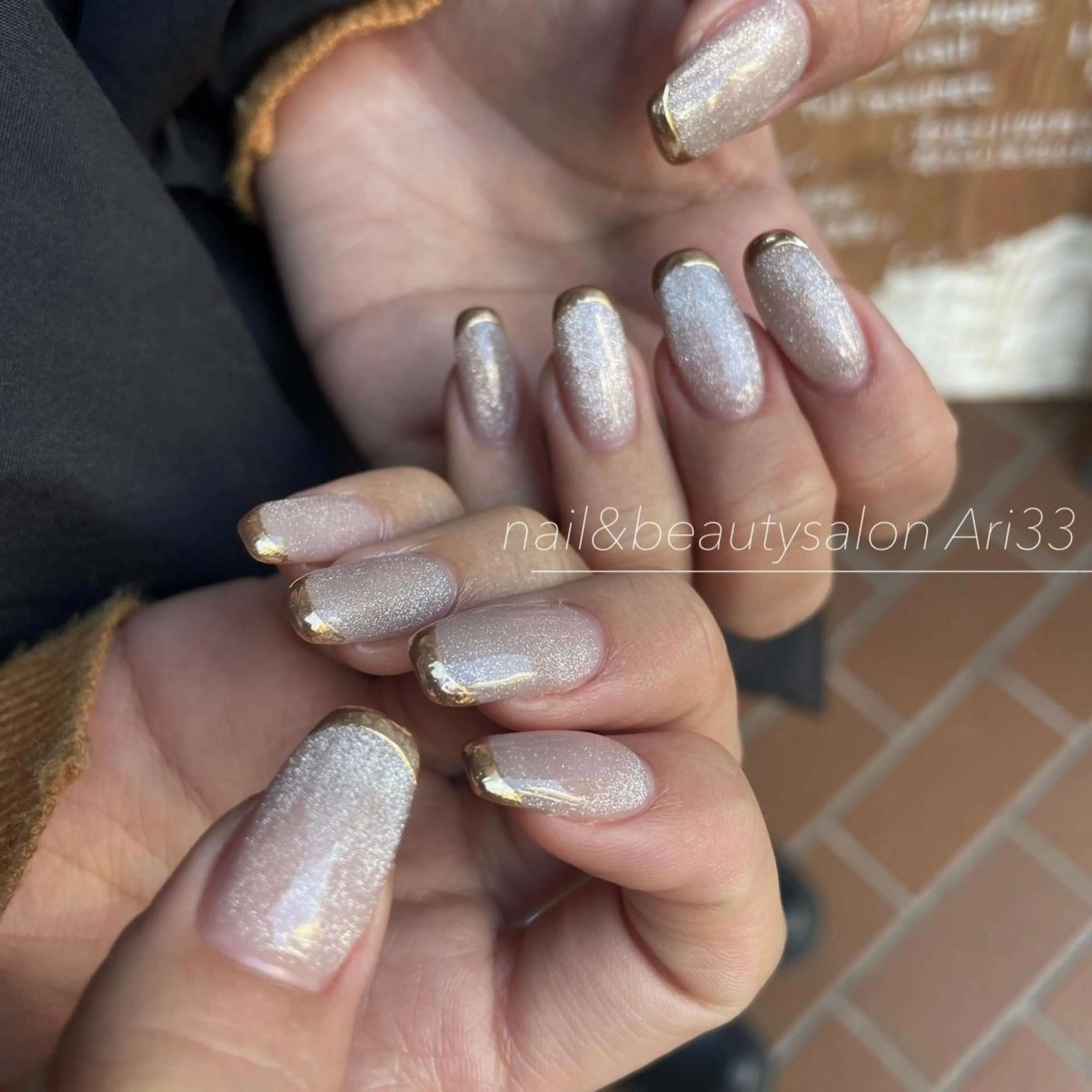 ネイル フレンチネイル マグネットネイル ミラーネイル ニュアンスネイル ブライダルネイル ハンドネイル プライベートサロン Ari33nailのネイルデザイン