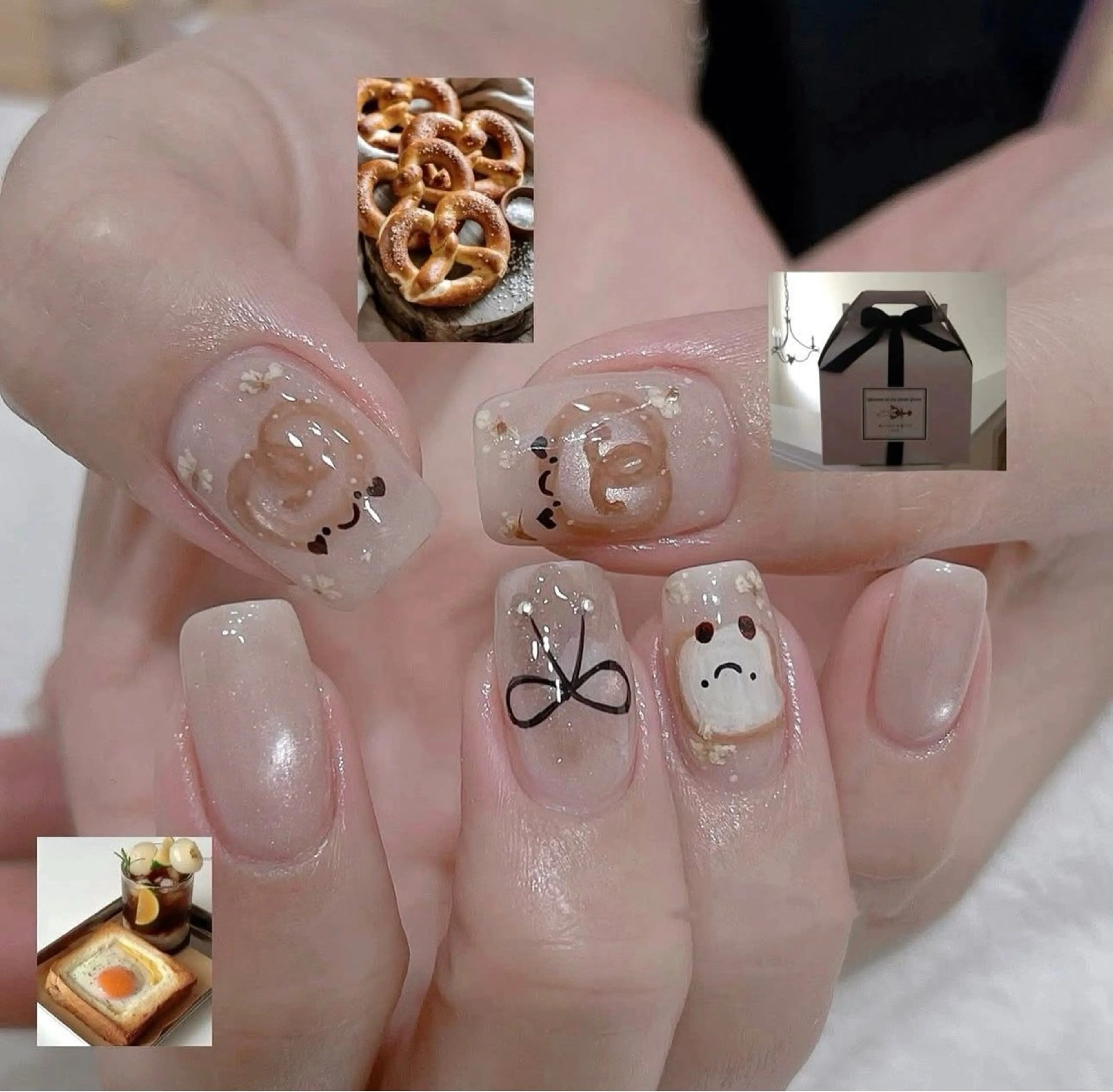 ネイル チークネイル 桜ネイル 長さ出し フットネイル ジェルネイル ハンドネイル YURI NAILのネイルデザイン