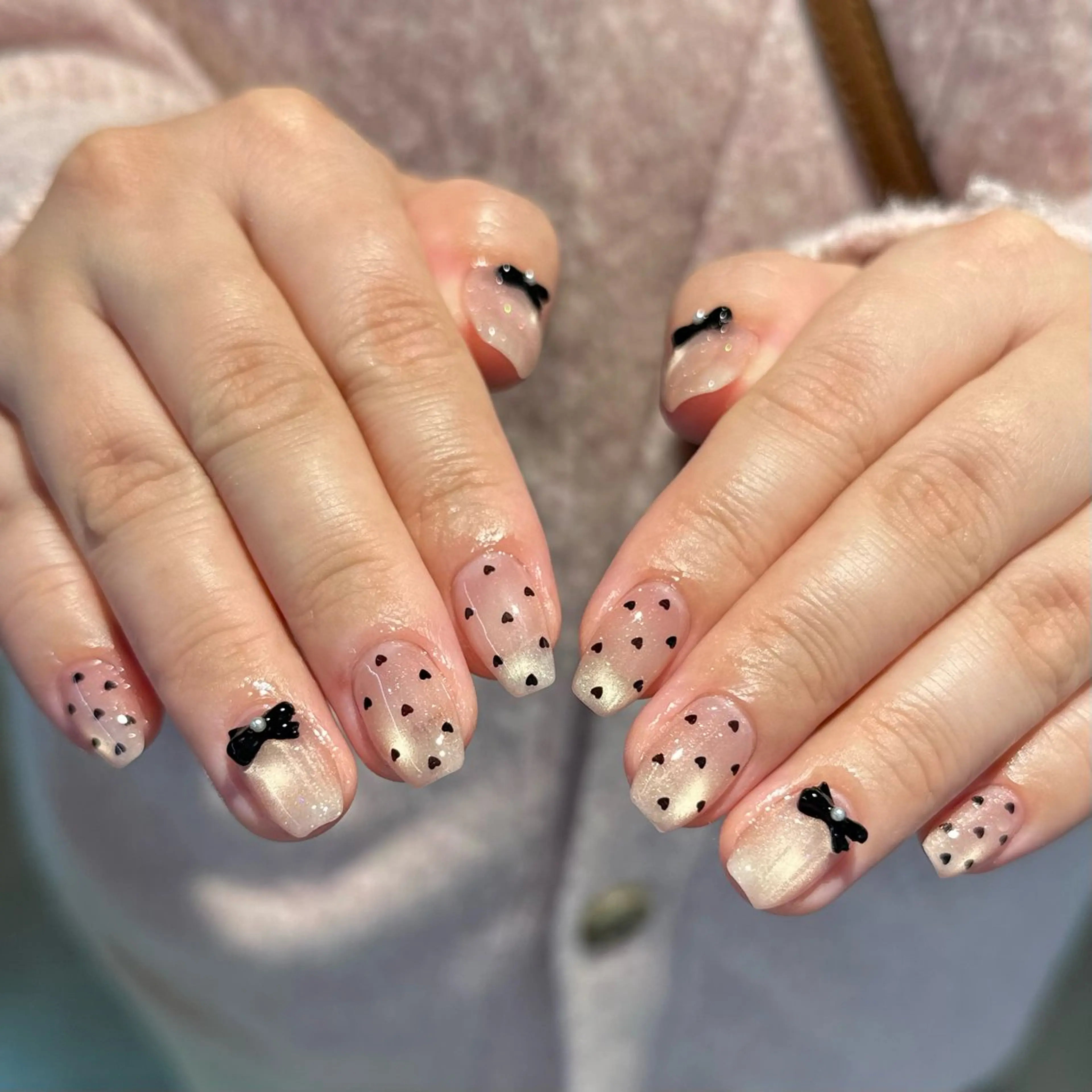 ネイル ドット フラッシュネイル フラッシュマグ ジェルネイル 韓国ネイル ハンドネイル fukuyasu rikaのネイルデザイン