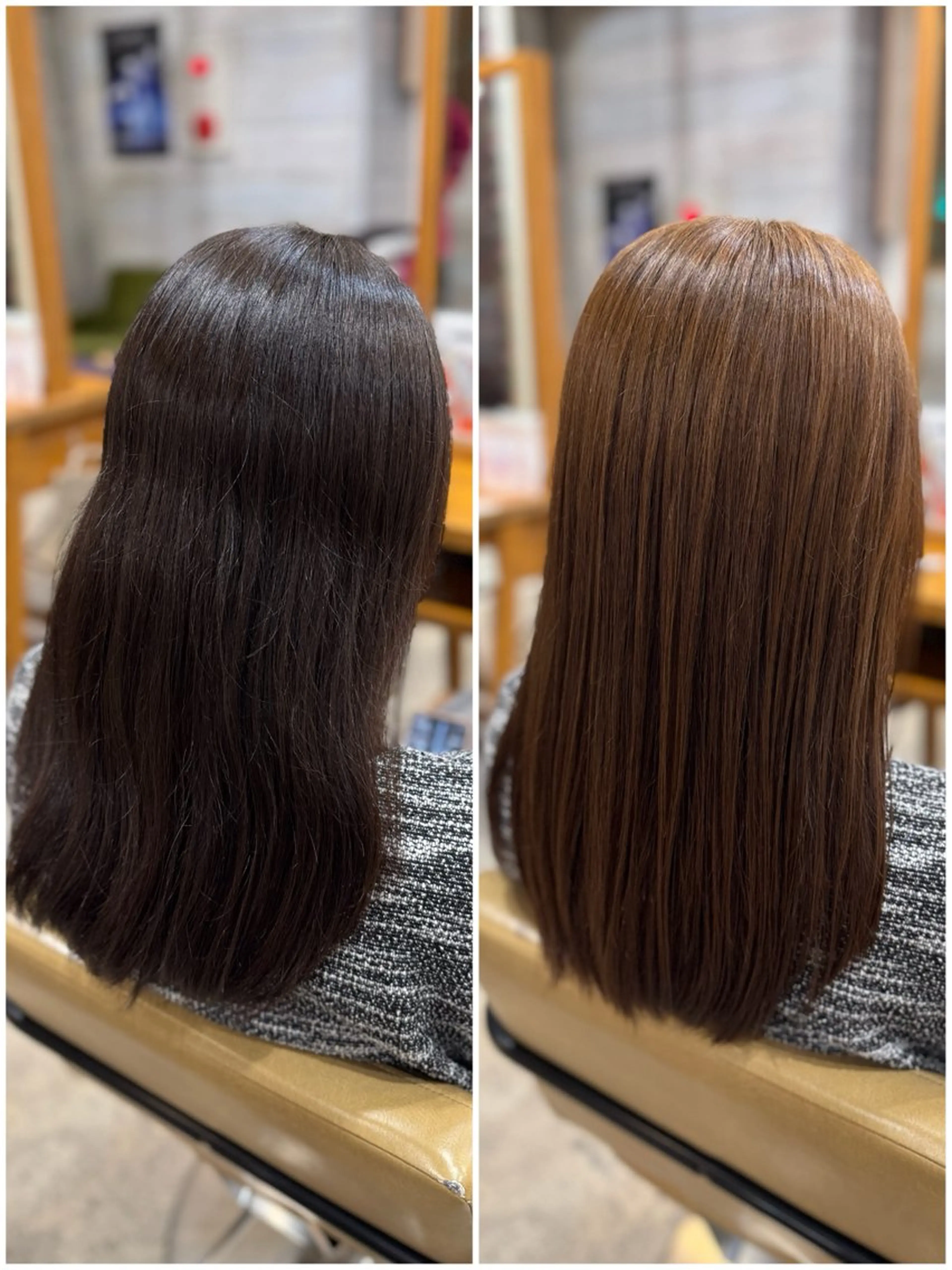 セミロング カラー 美容室MOMO 柏所属・🦄心でカット🦄 🌈まさきうらん🌈のヘアスタイル