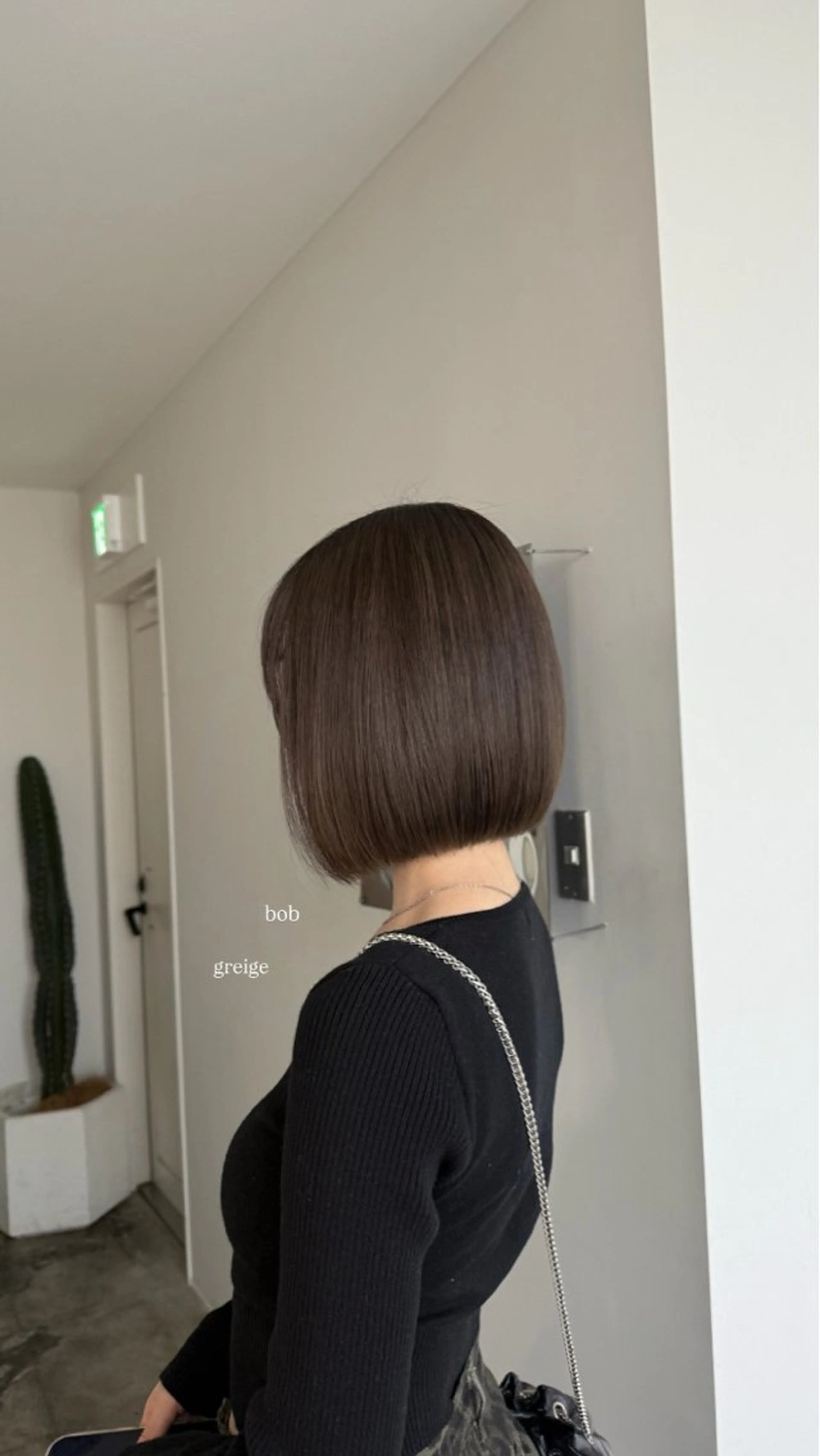 ミディアム カラー グレージュ カット ヘアカラー トリートメント 透明感カラー/顔周り レイヤー/髪質改善のヘアスタイル