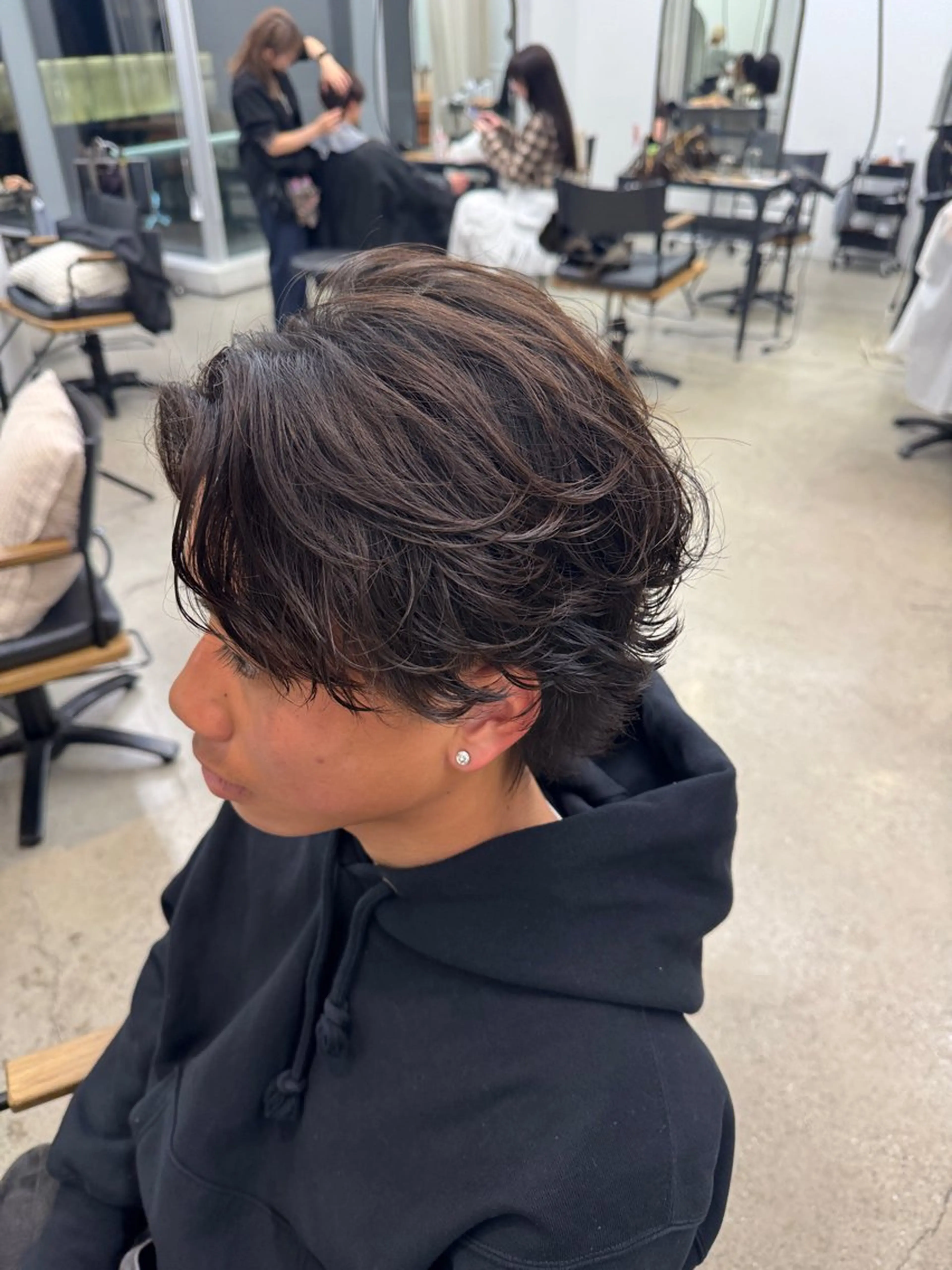 パーマ メンズ カット パーマ シャドウパーマ No.1うえちりくのヘアスタイル