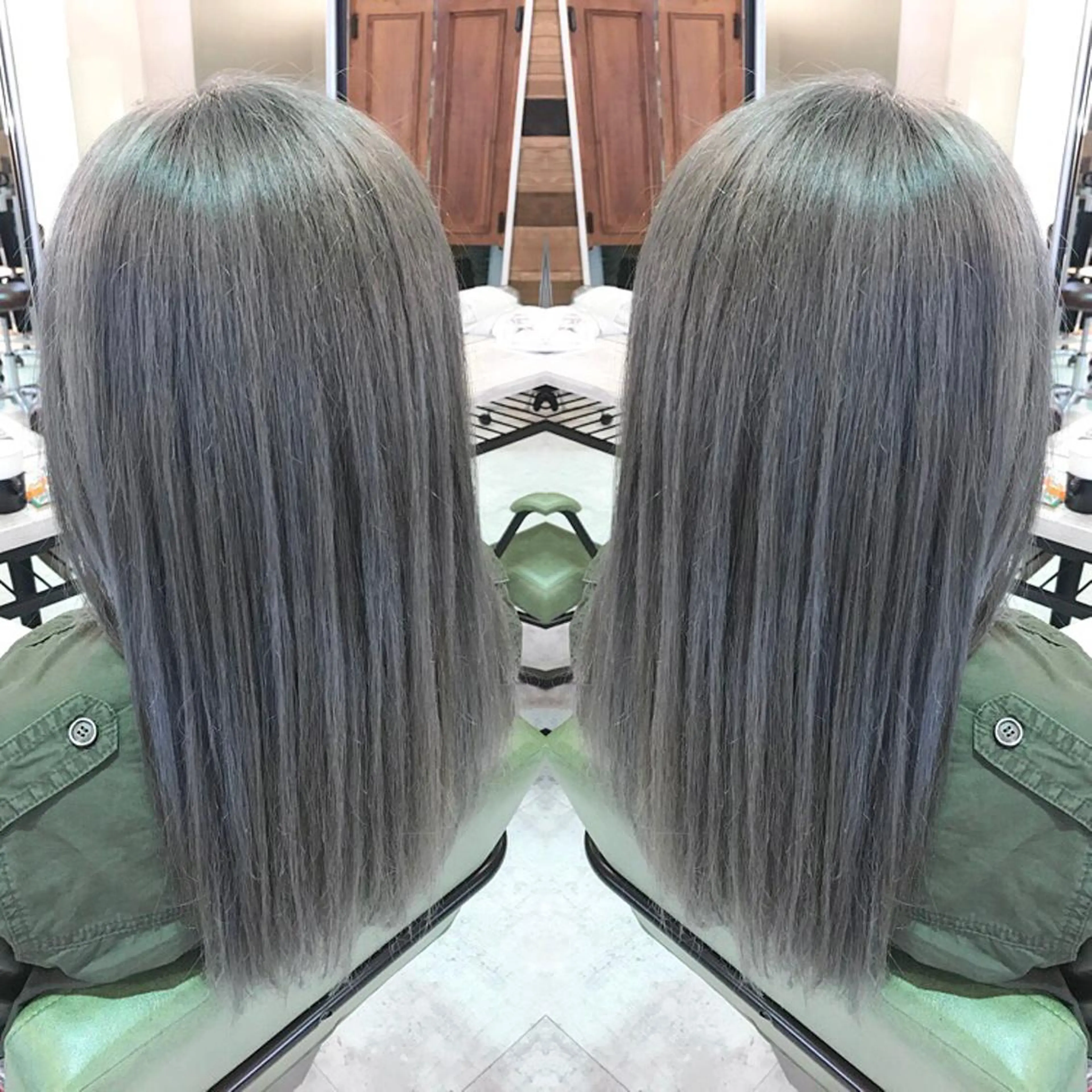 ロング カラー アッシュ 青木 茂樹⭐️ 透明感カラーのヘアスタイル