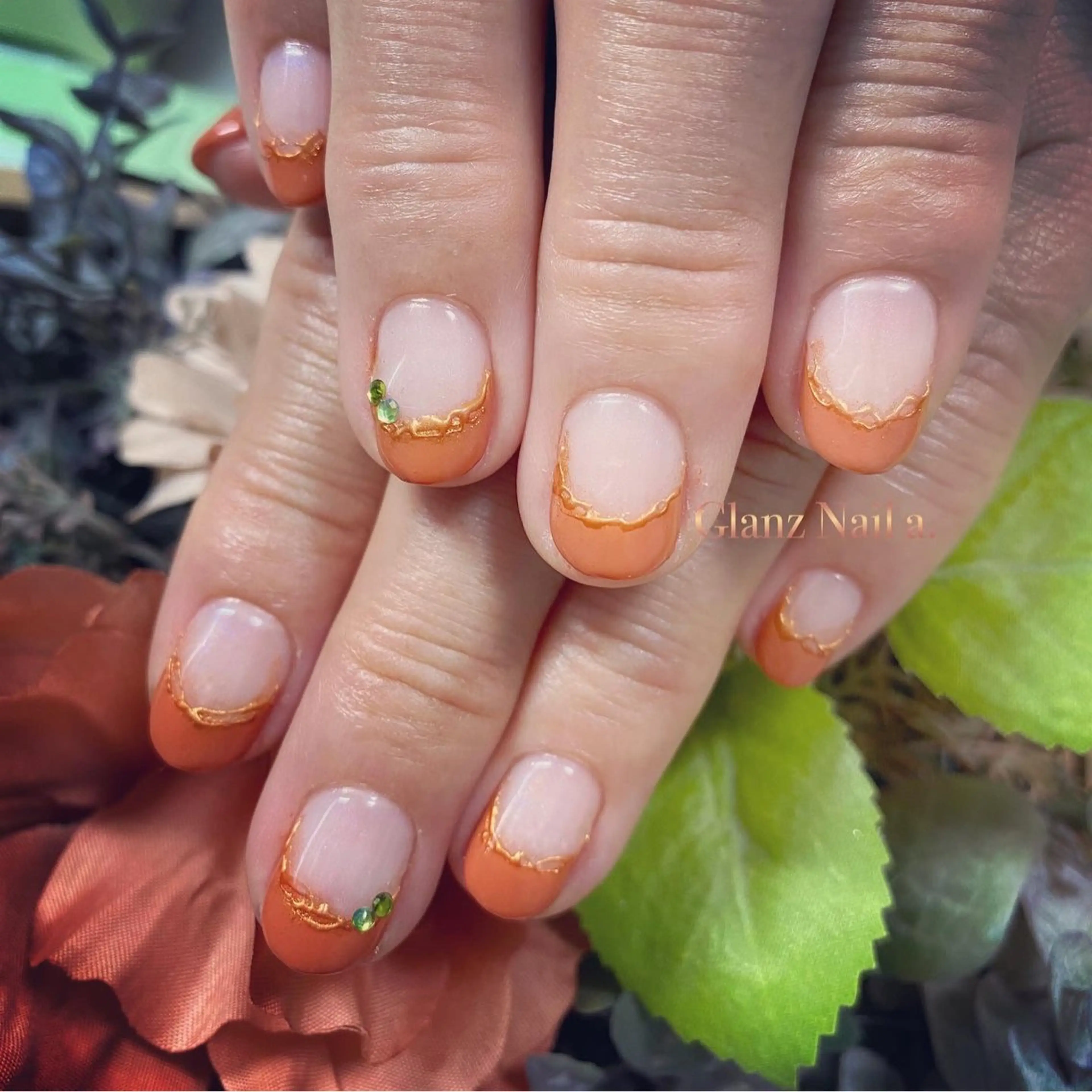 ネイル ゴールド Glanz  Nail aのネイルデザイン