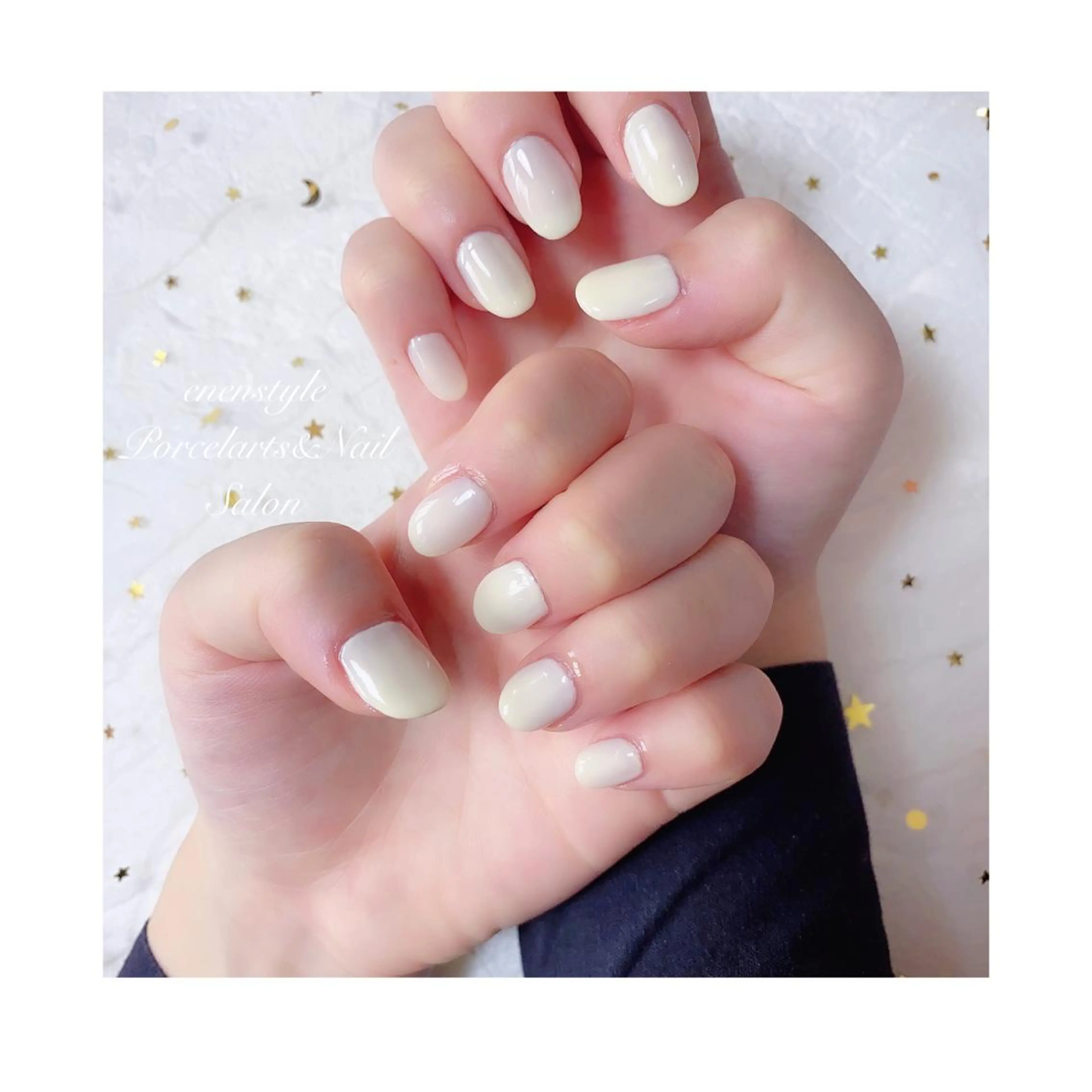 ミディアム ネイル ジェルネイル ニュアンスネイル オフィスネイル ワンカラーネイル パラジェル 👑enen style👑のネイルデザイン