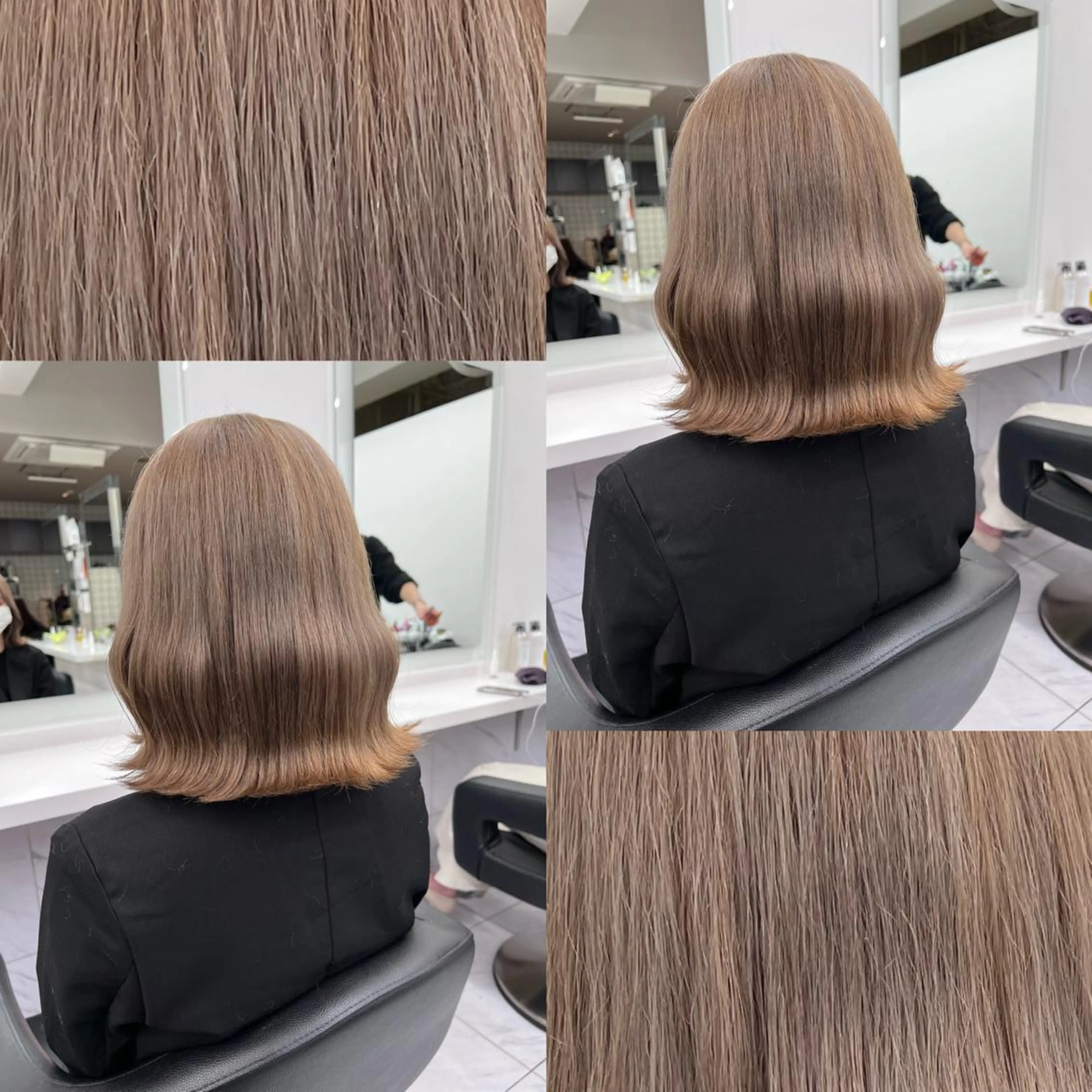 セミロング カラー ヘアアレンジ 🩵 JURI🩵のヘアスタイル