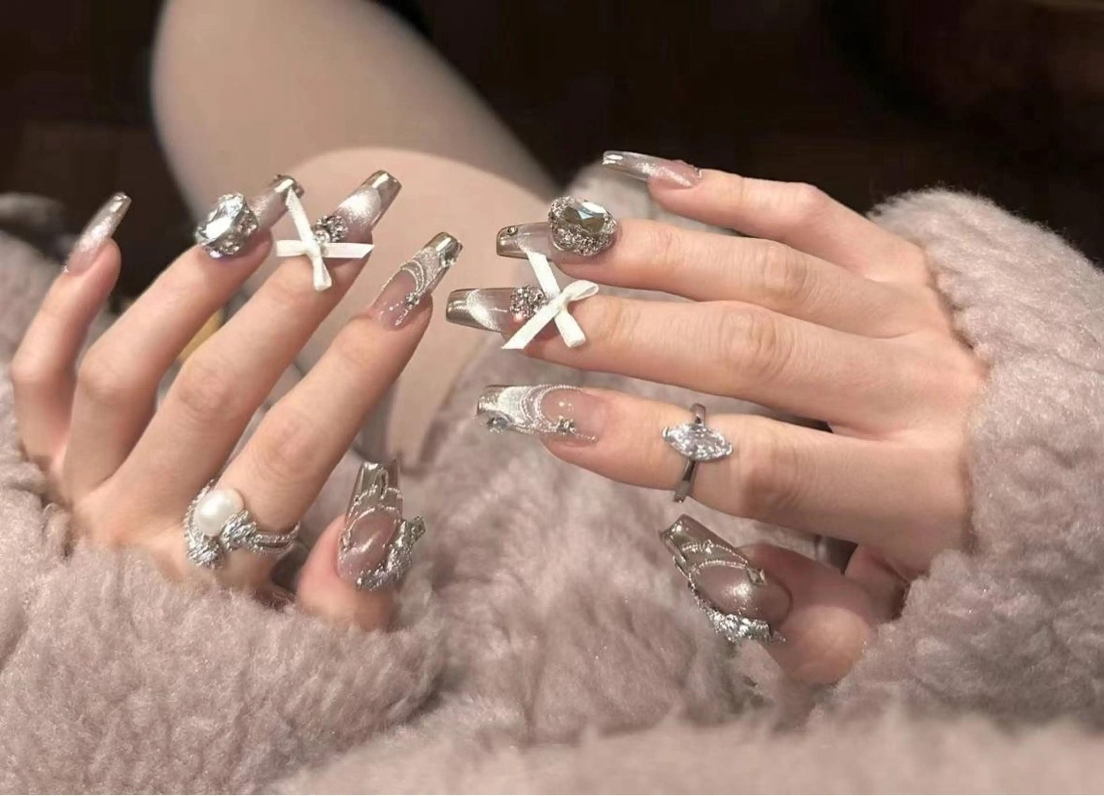 ネイル アートネイル フットネイル フレンチネイル ジェルネイル ハート Babarla Nailのネイルデザイン