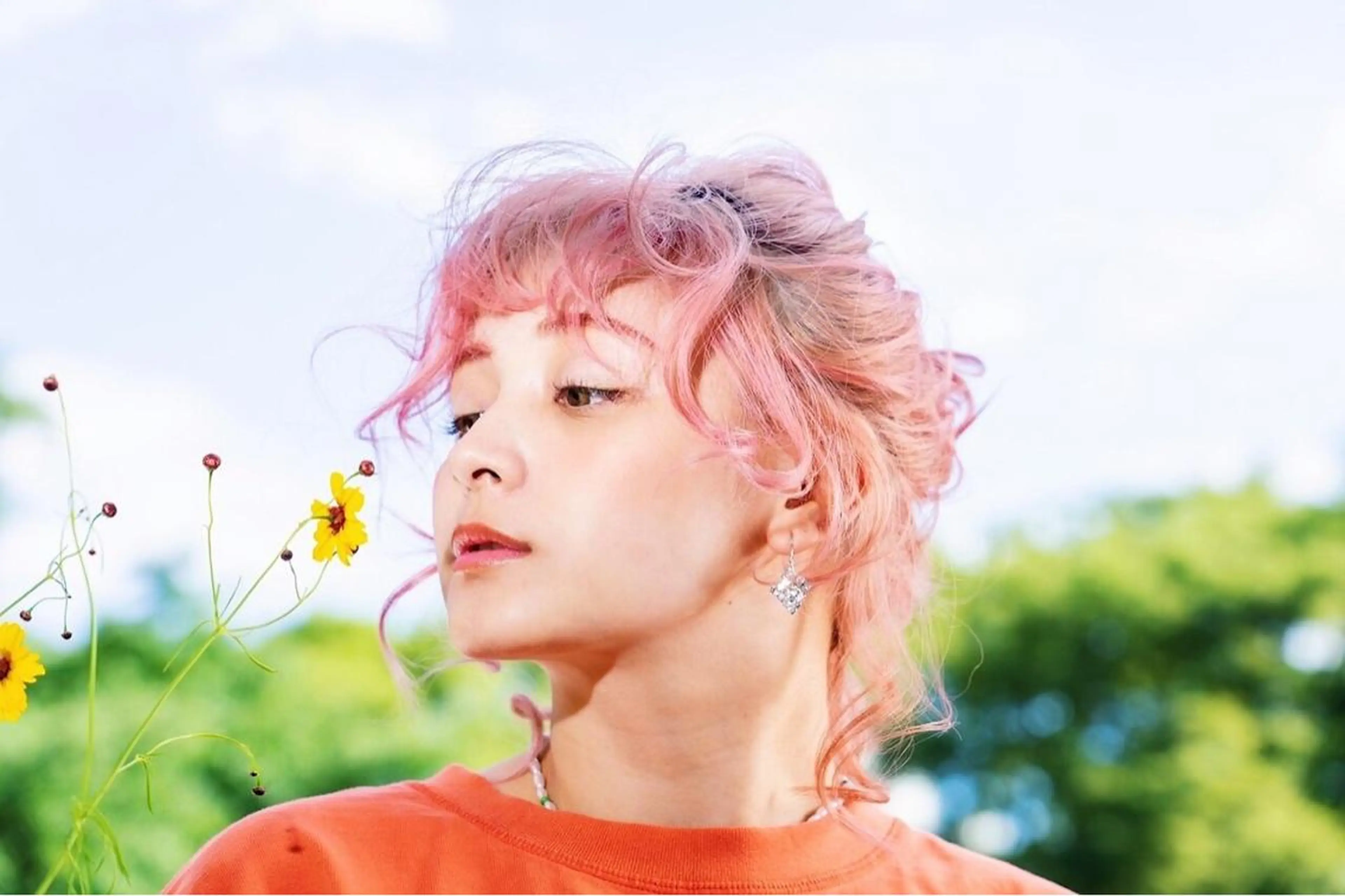 ミディアム カラー ヘアアレンジ VIM hairおもろまち店のヘアスタイル