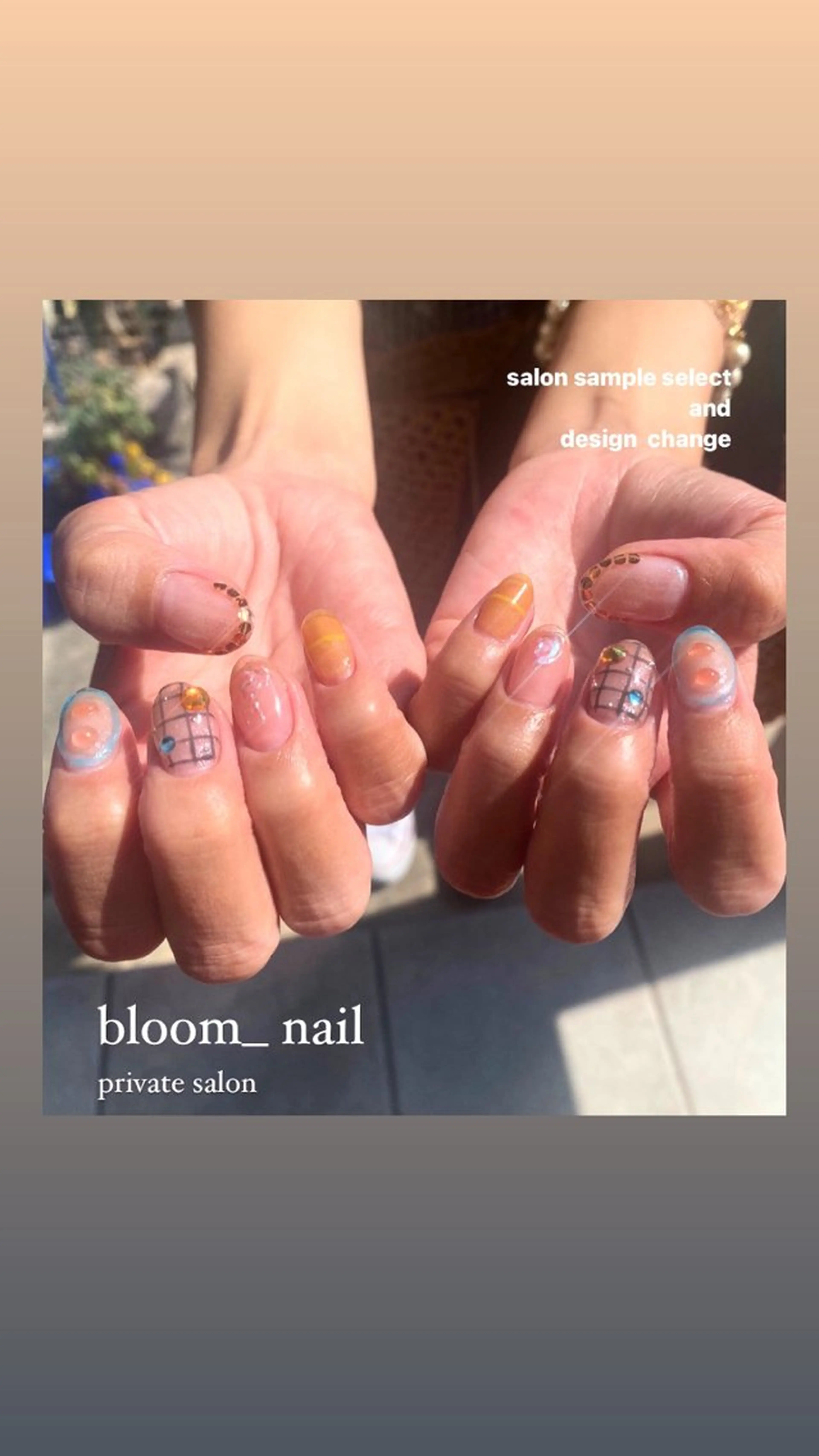ネイル ホログラムネイル ミラーネイル ニュアンスネイル ぷっくりネイル ストーンネイル ハンドネイル ハンドケア bloom_ nailのネイルデザイン